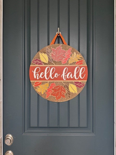 Welcome Fall Door Hanger