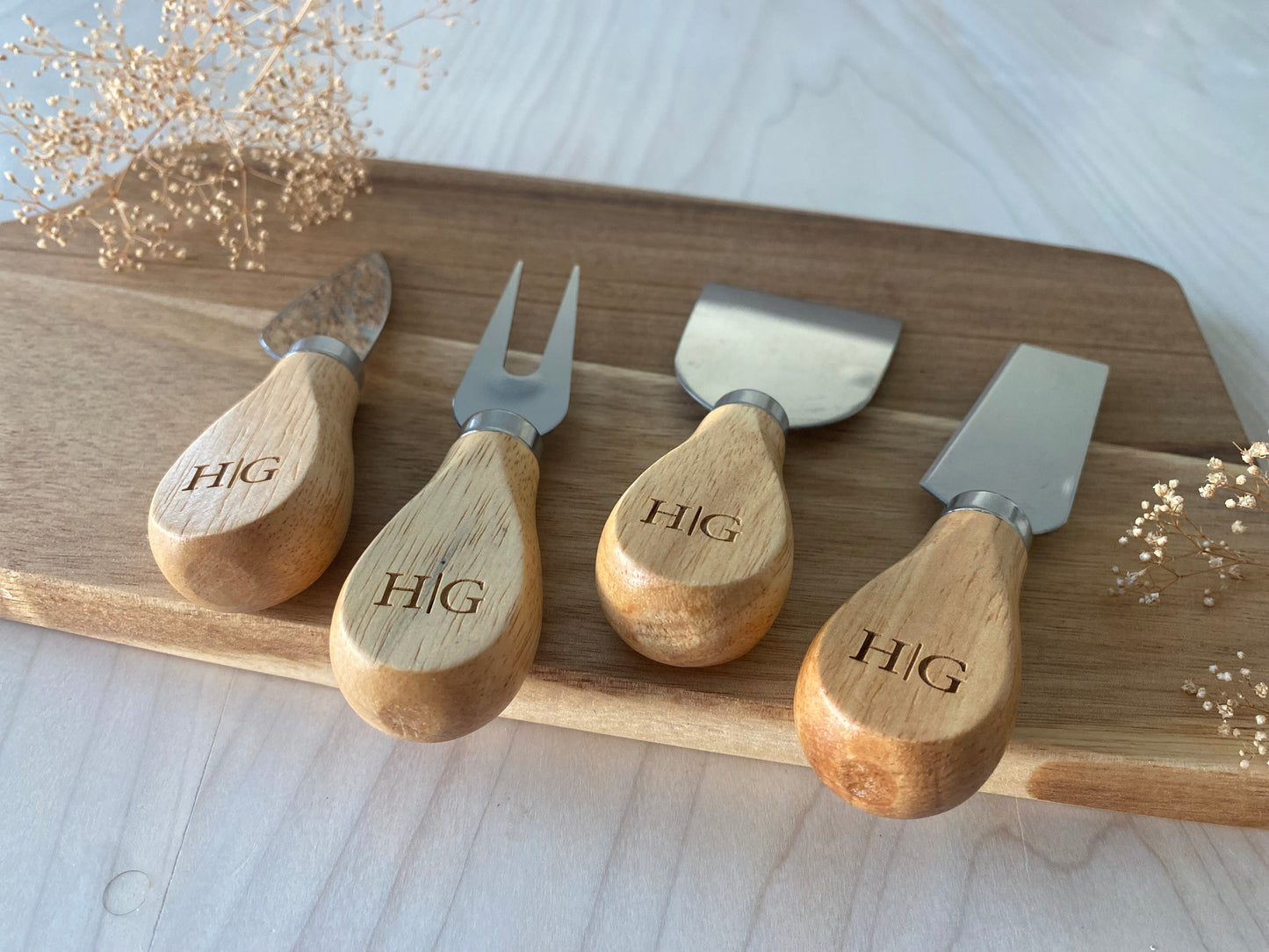 Personalized Cheese Knives for Charcuterie