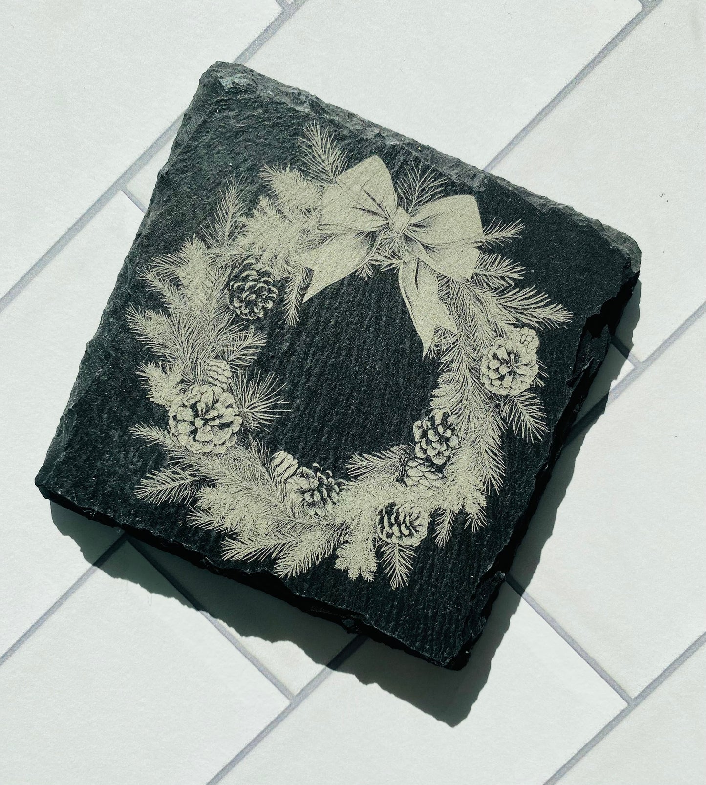 Slate Christmas Coasters