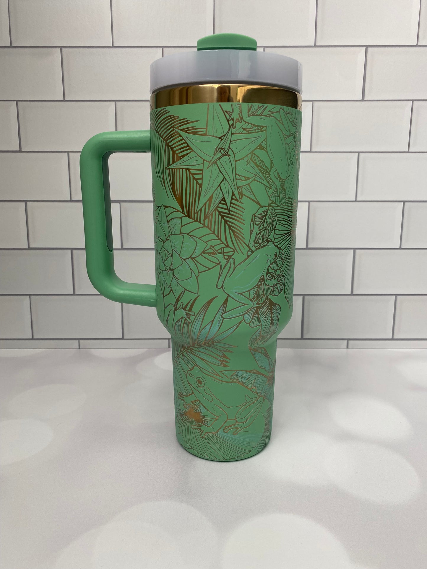 40oz Tree Frog Tumbler