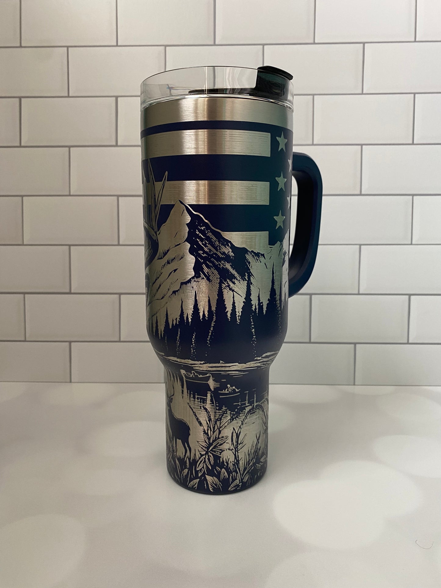 40oz Rugged Patriot Tumbler