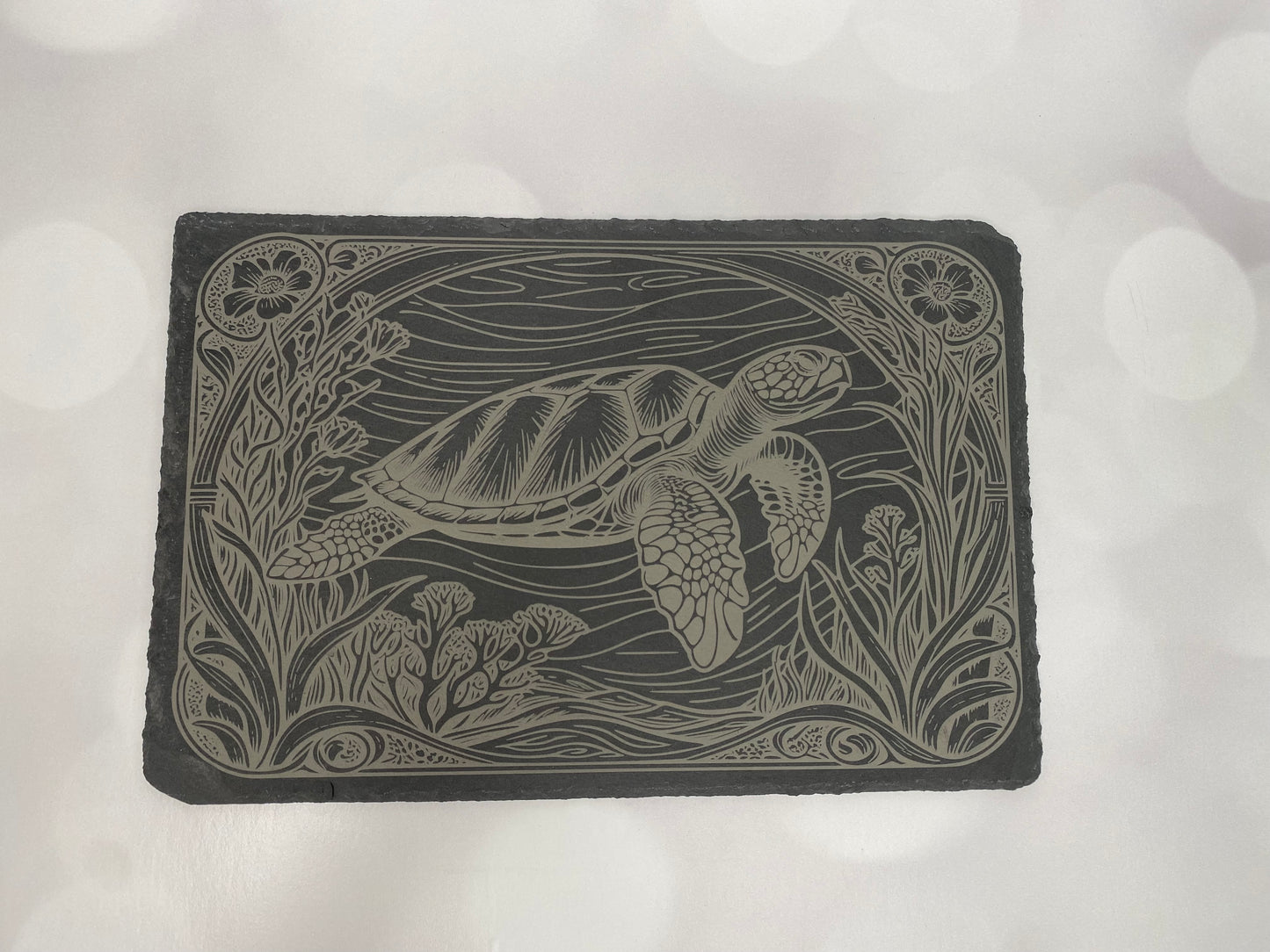 Sea Turtle Slate Cutting Board