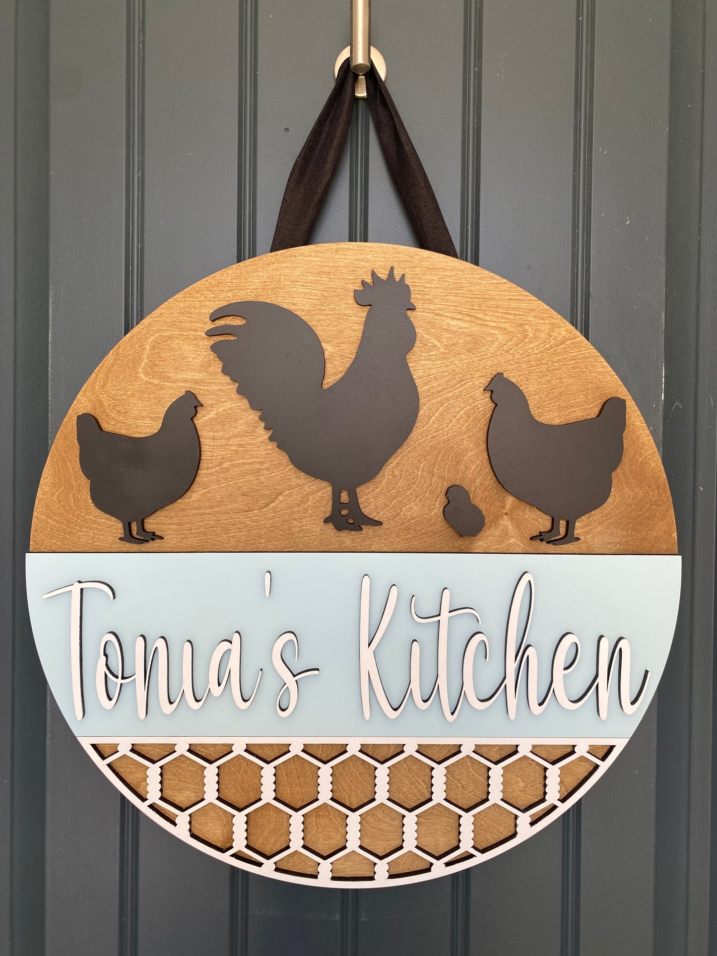 Rustic Farmhouse Personalized Kitchen Sign