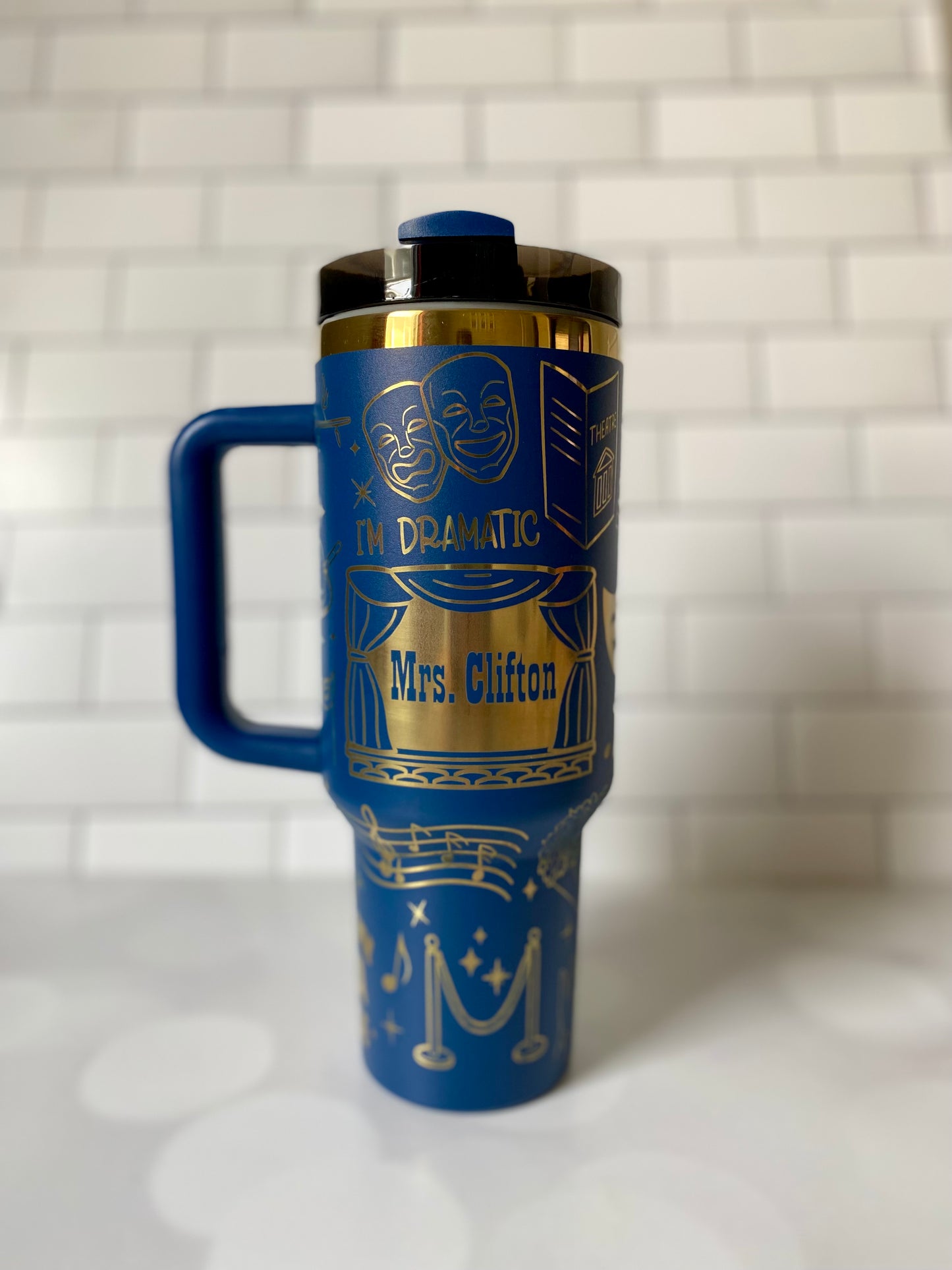 40oz I Prefer My Drama On Stage Tumbler