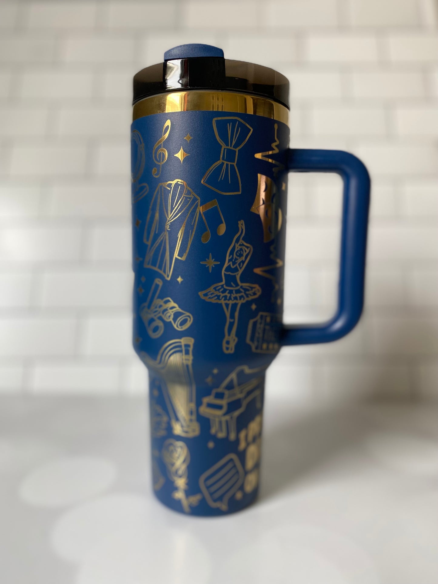 40oz I Prefer My Drama On Stage Tumbler