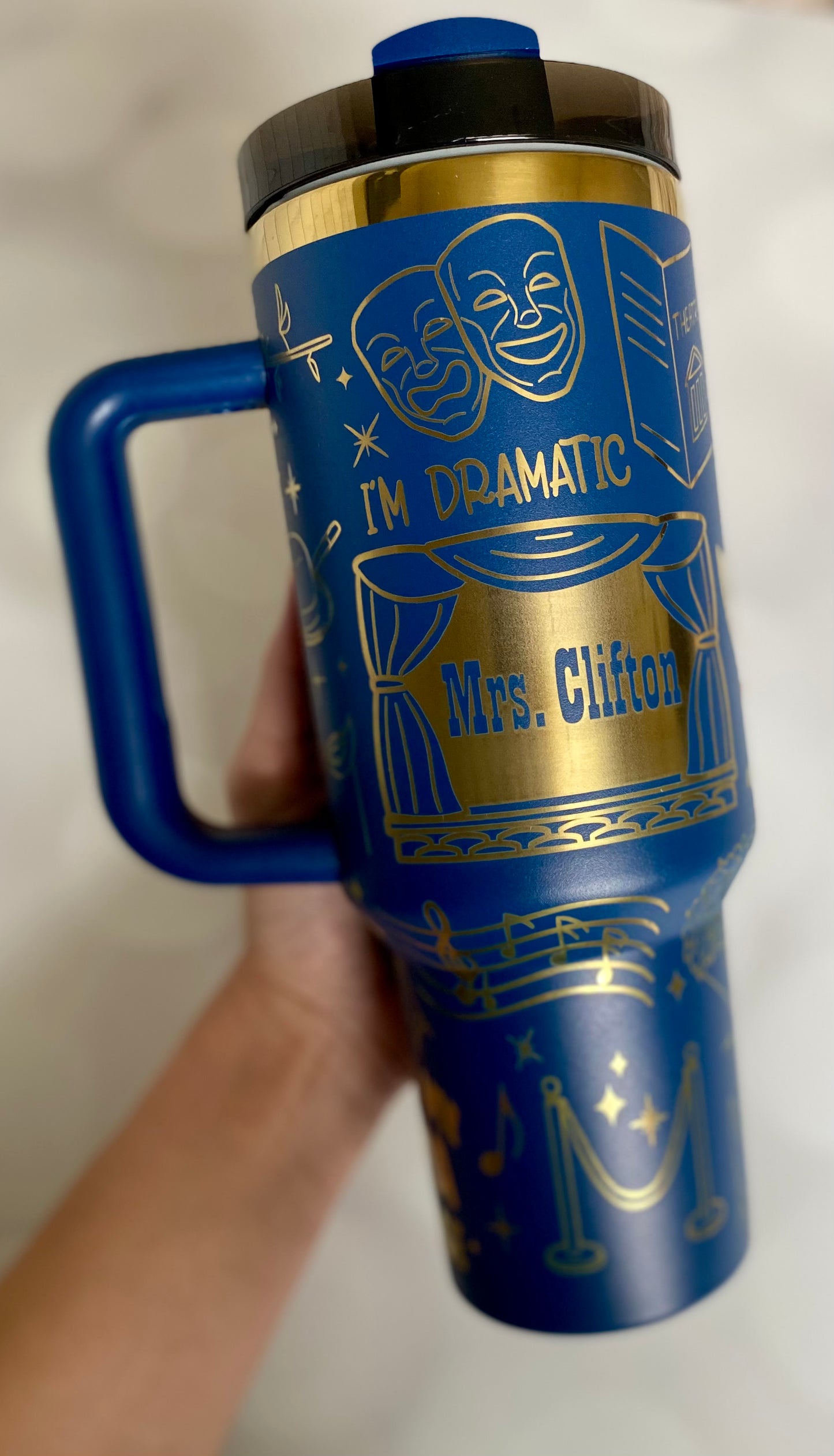 40oz I Prefer My Drama On Stage Tumbler