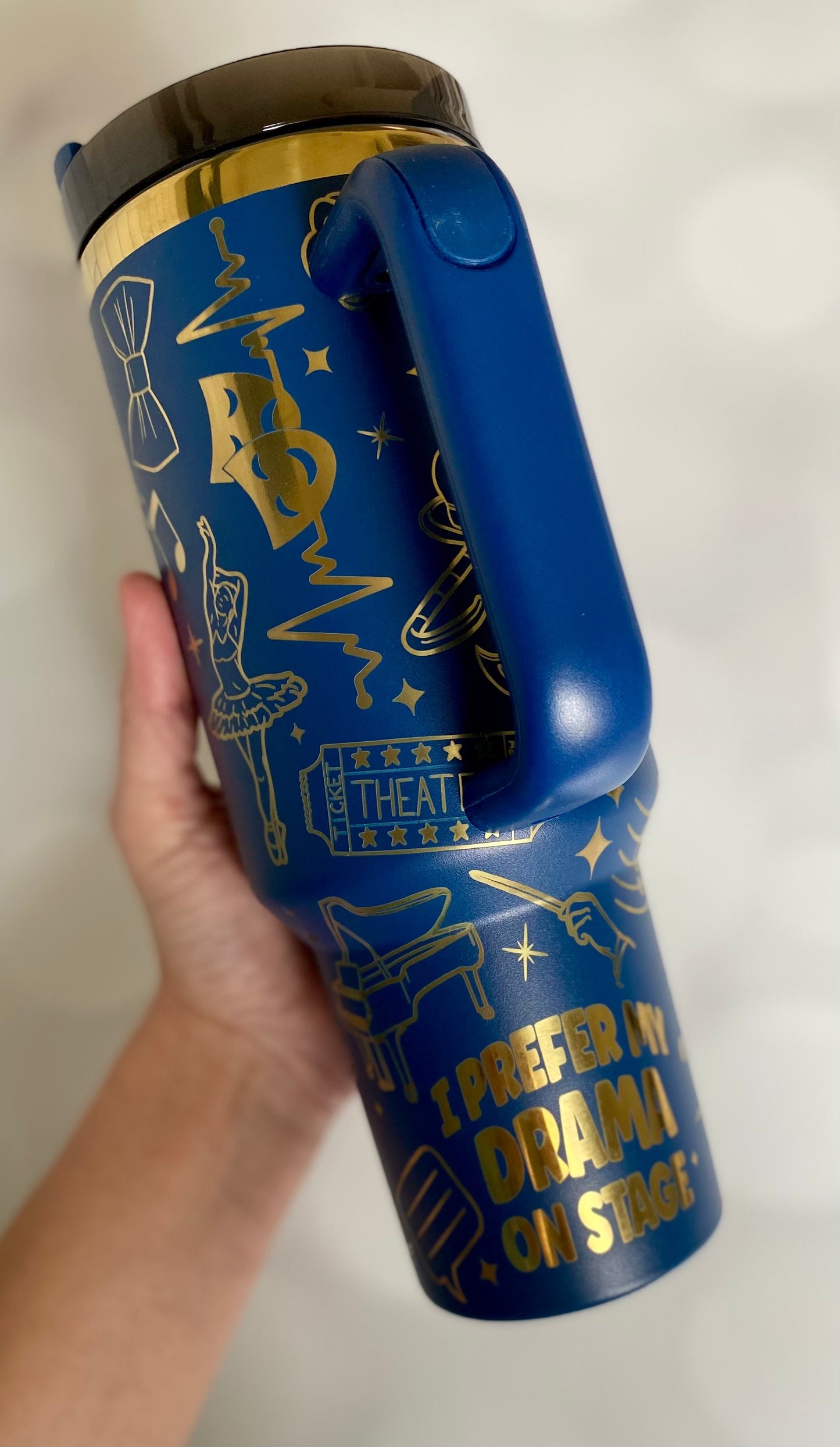 40oz I Prefer My Drama On Stage Tumbler
