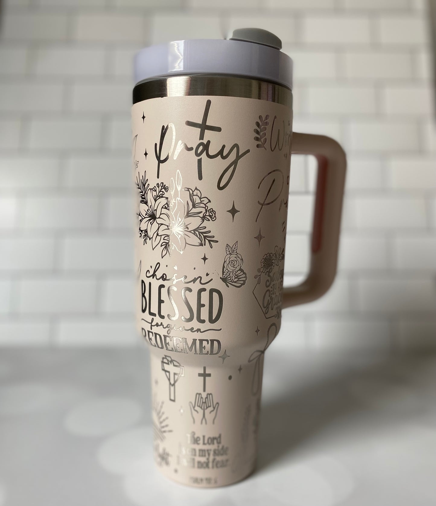 40oz Drink in His Word Tumbler