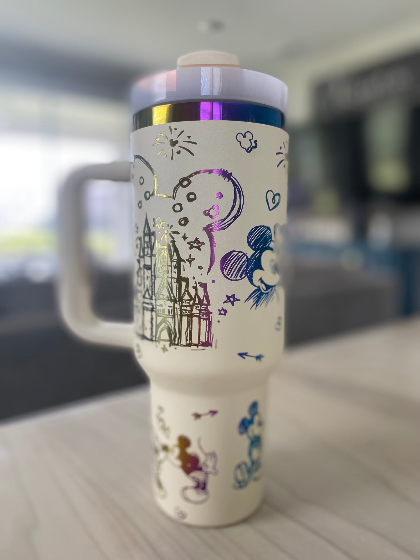 40oz Mickey and Minnie Tumbler