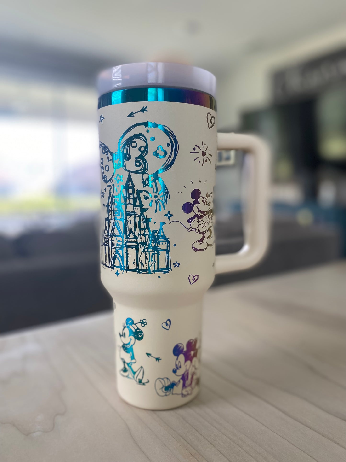 40oz Mickey and Minnie Tumbler