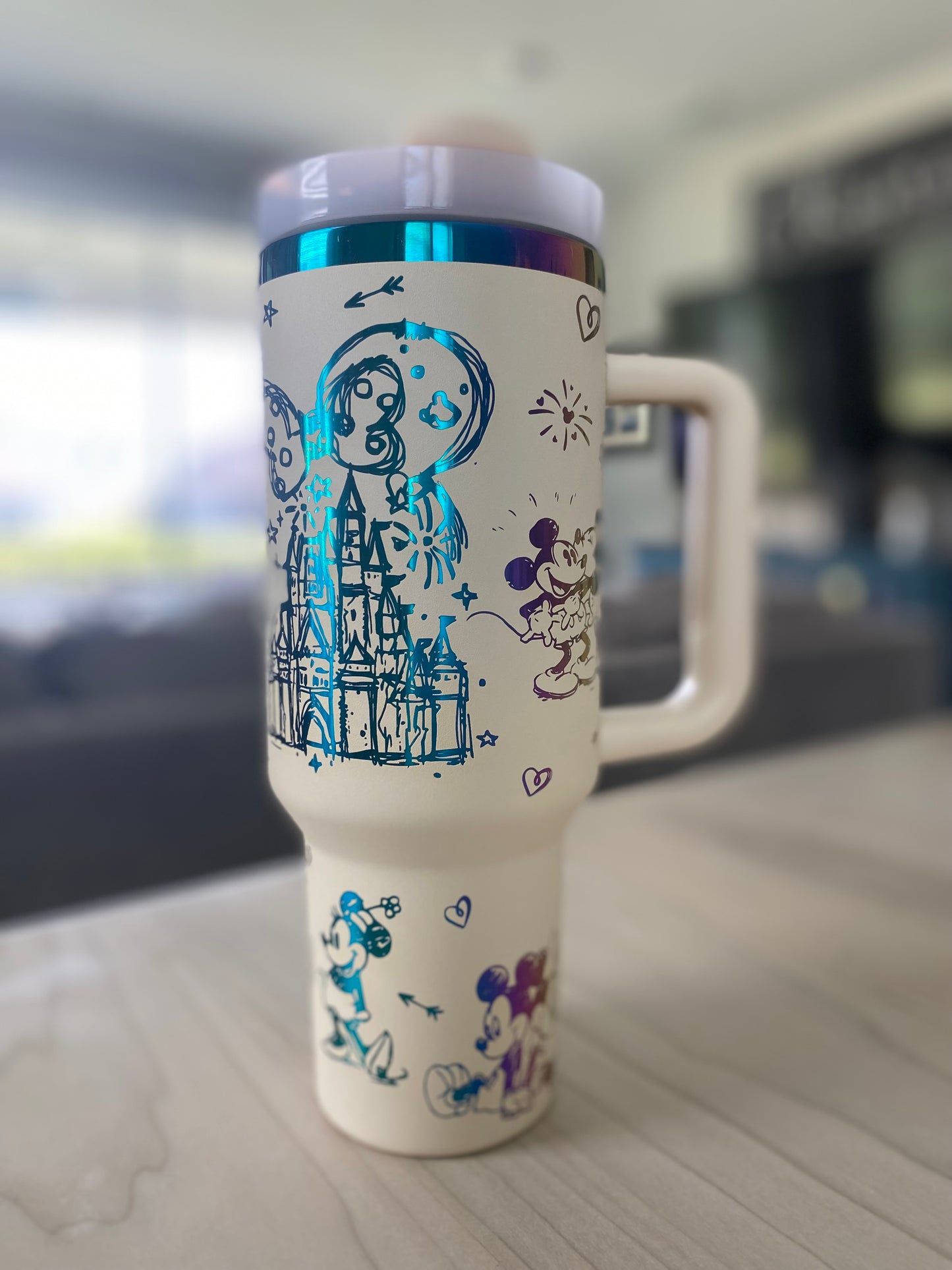 40oz Mickey and Minnie Tumbler