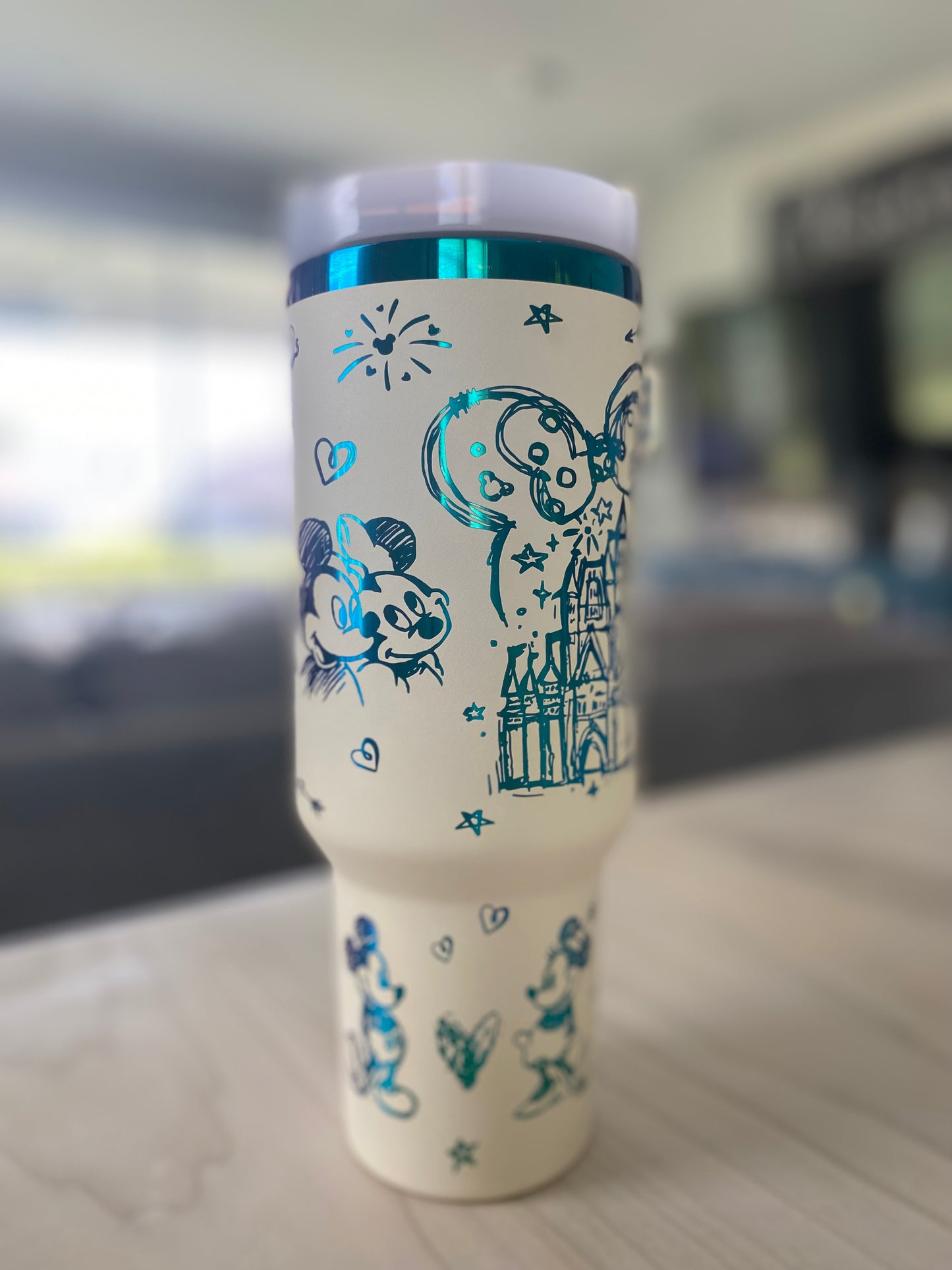 40oz Mickey and Minnie Tumbler