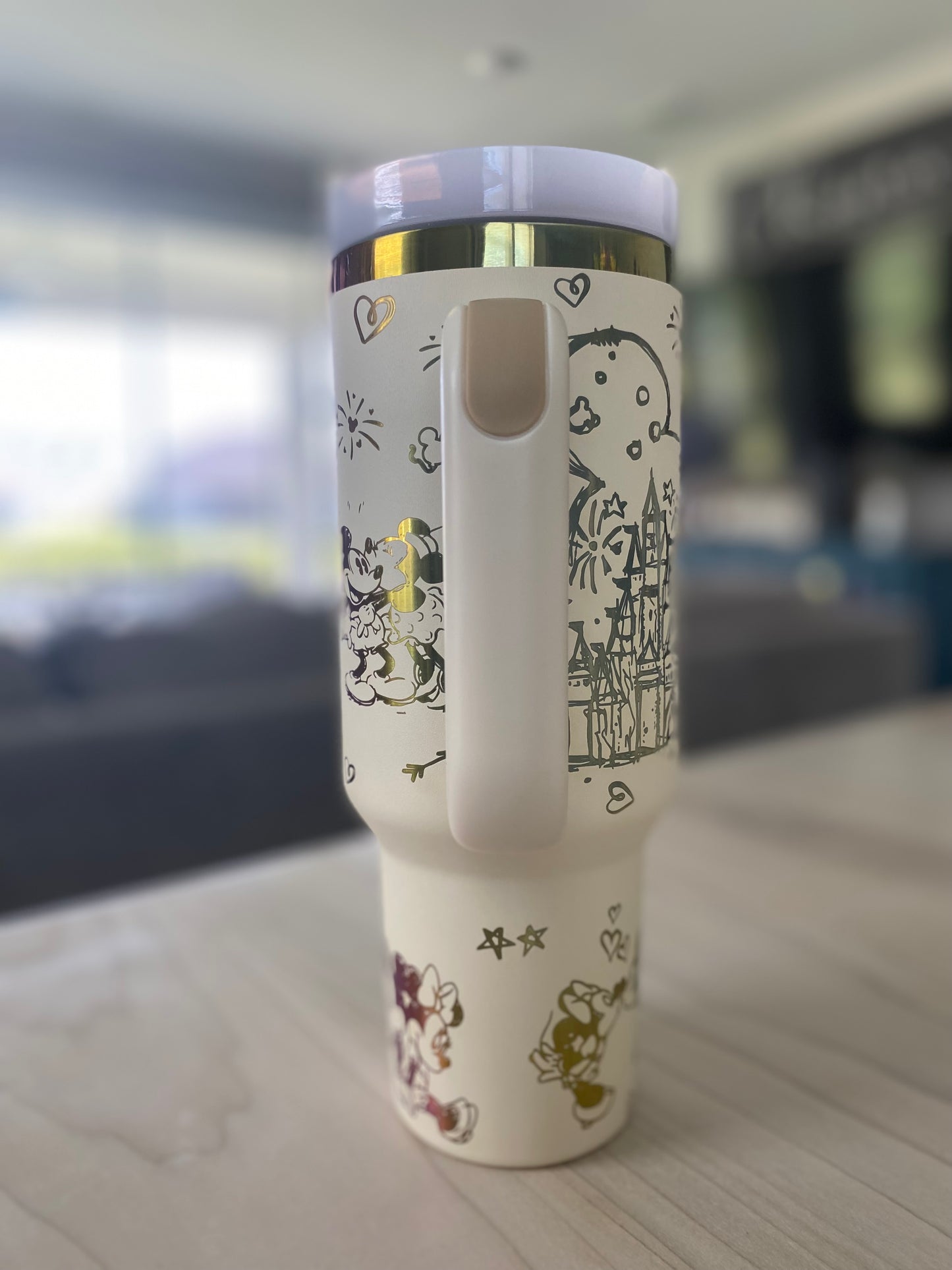 40oz Mickey and Minnie Tumbler
