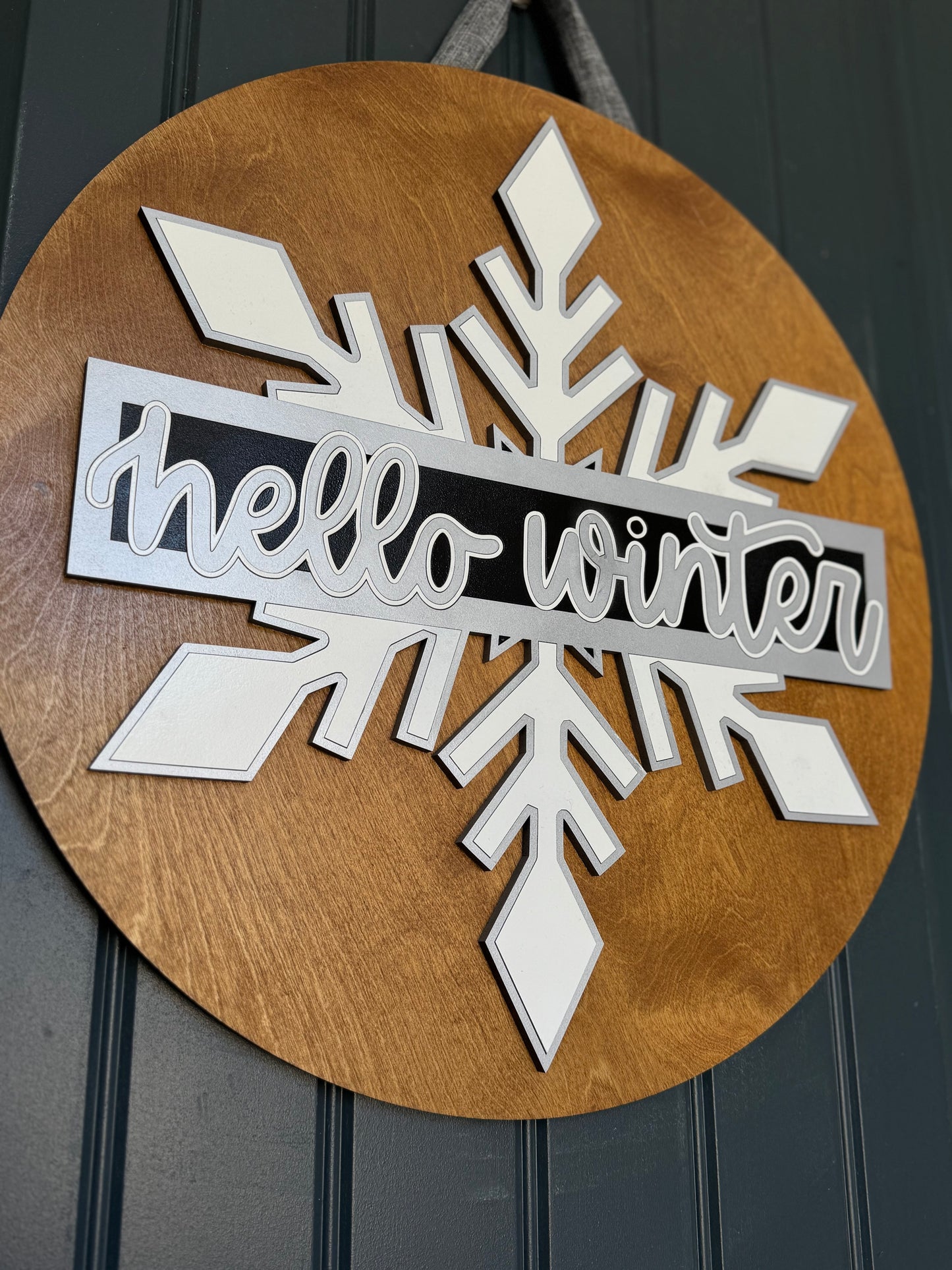 Hello Winter Door Hanger