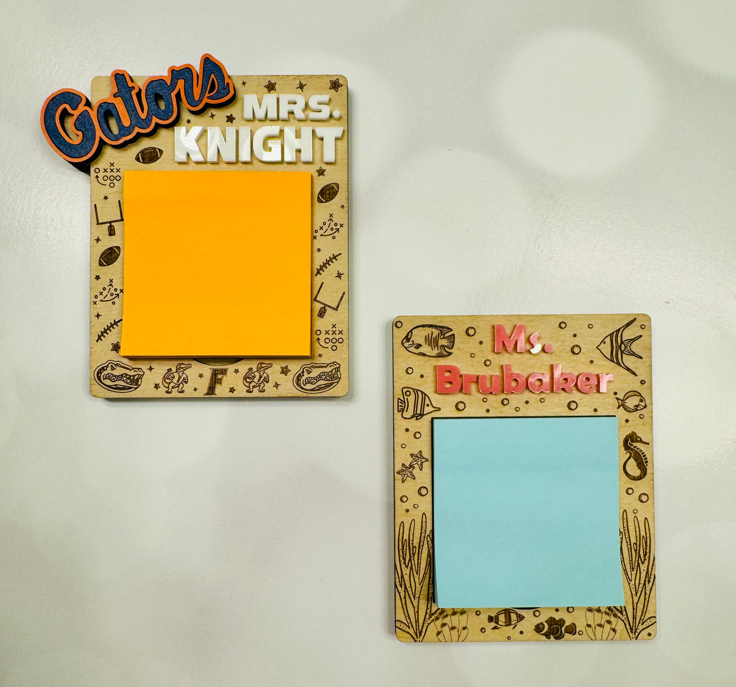 Personalized Sticky Notepad Holder