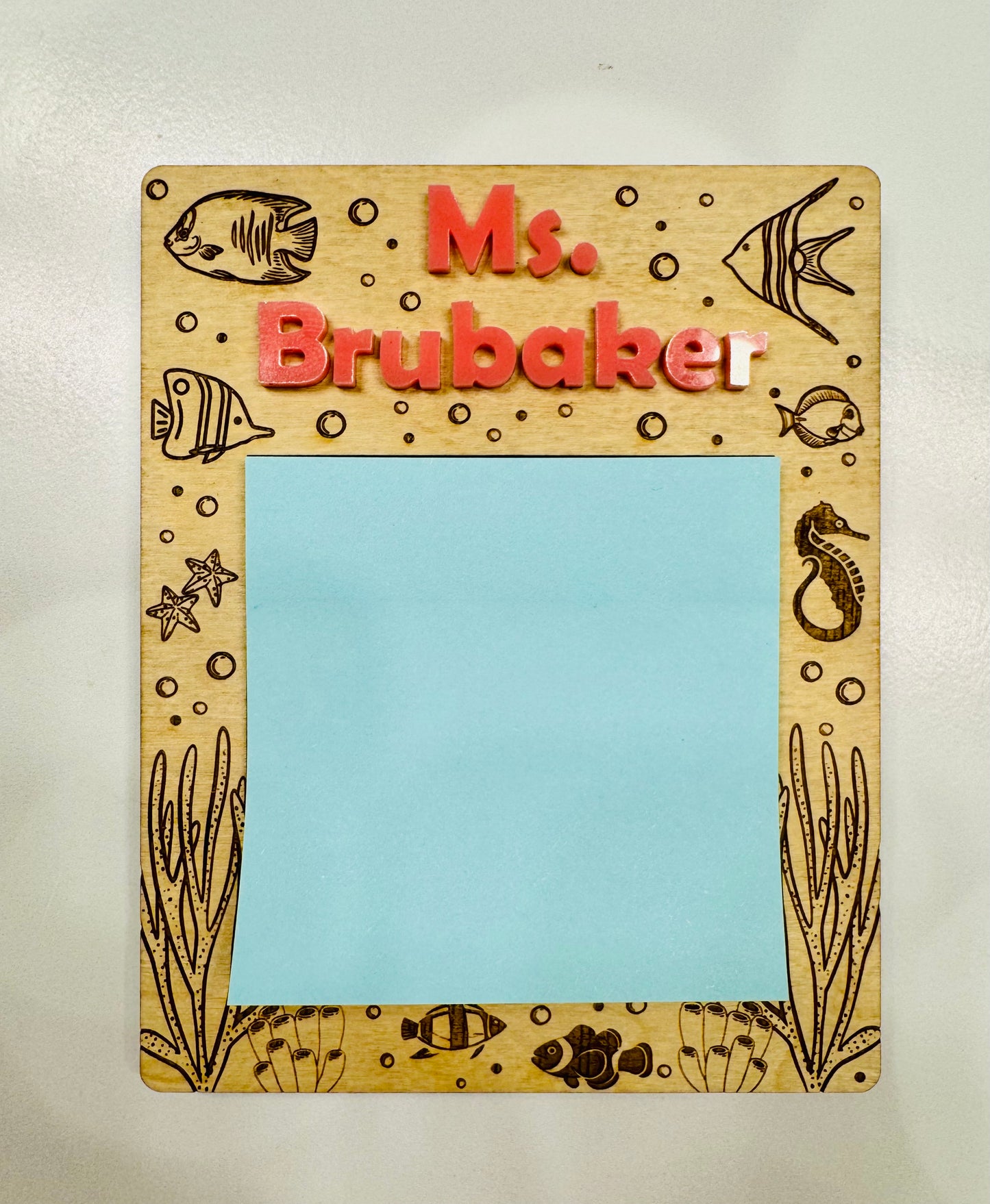 Personalized Sticky Notepad Holder