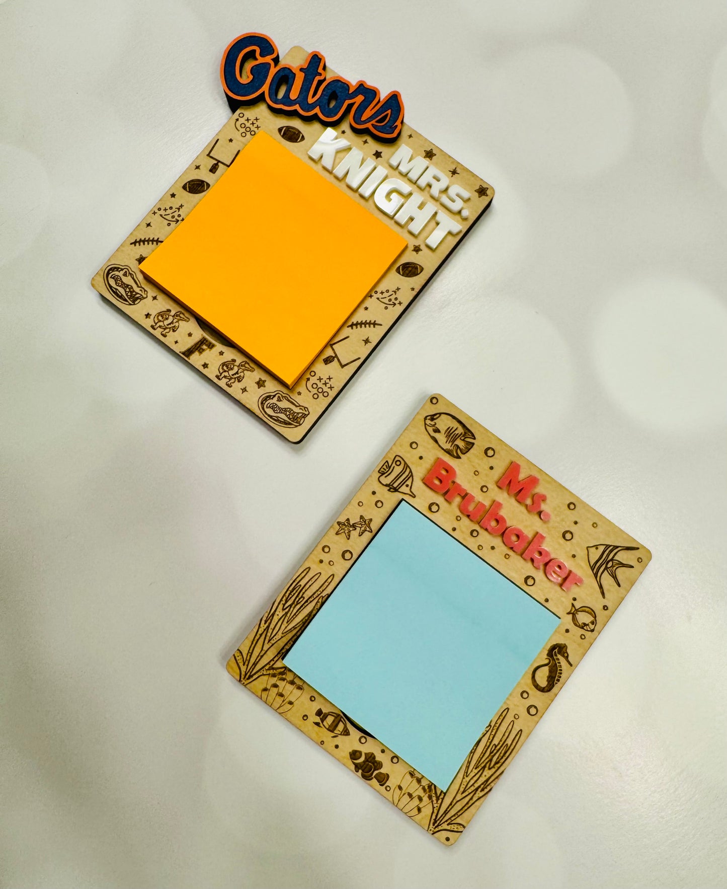 Personalized Sticky Notepad Holder