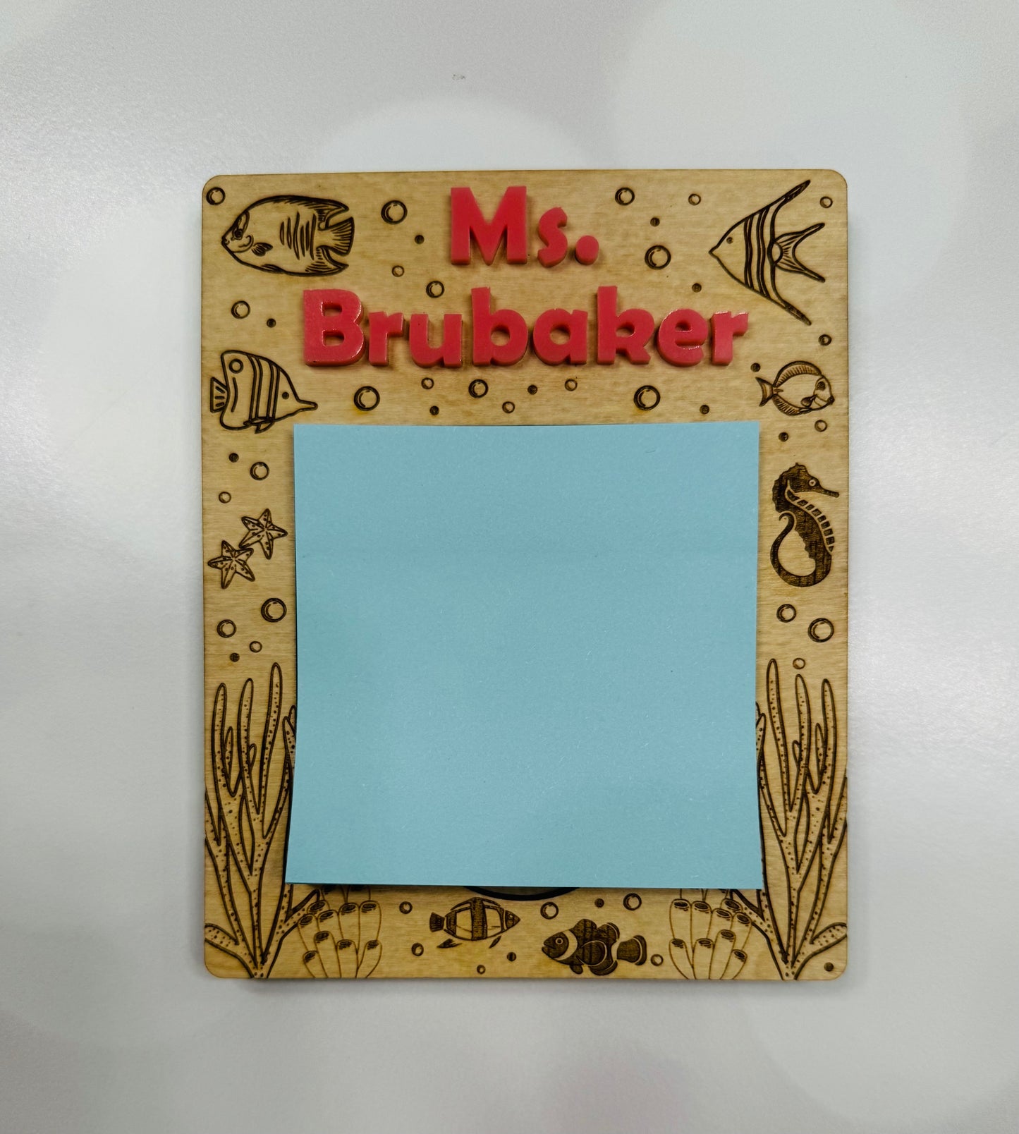 Personalized Sticky Notepad Holder