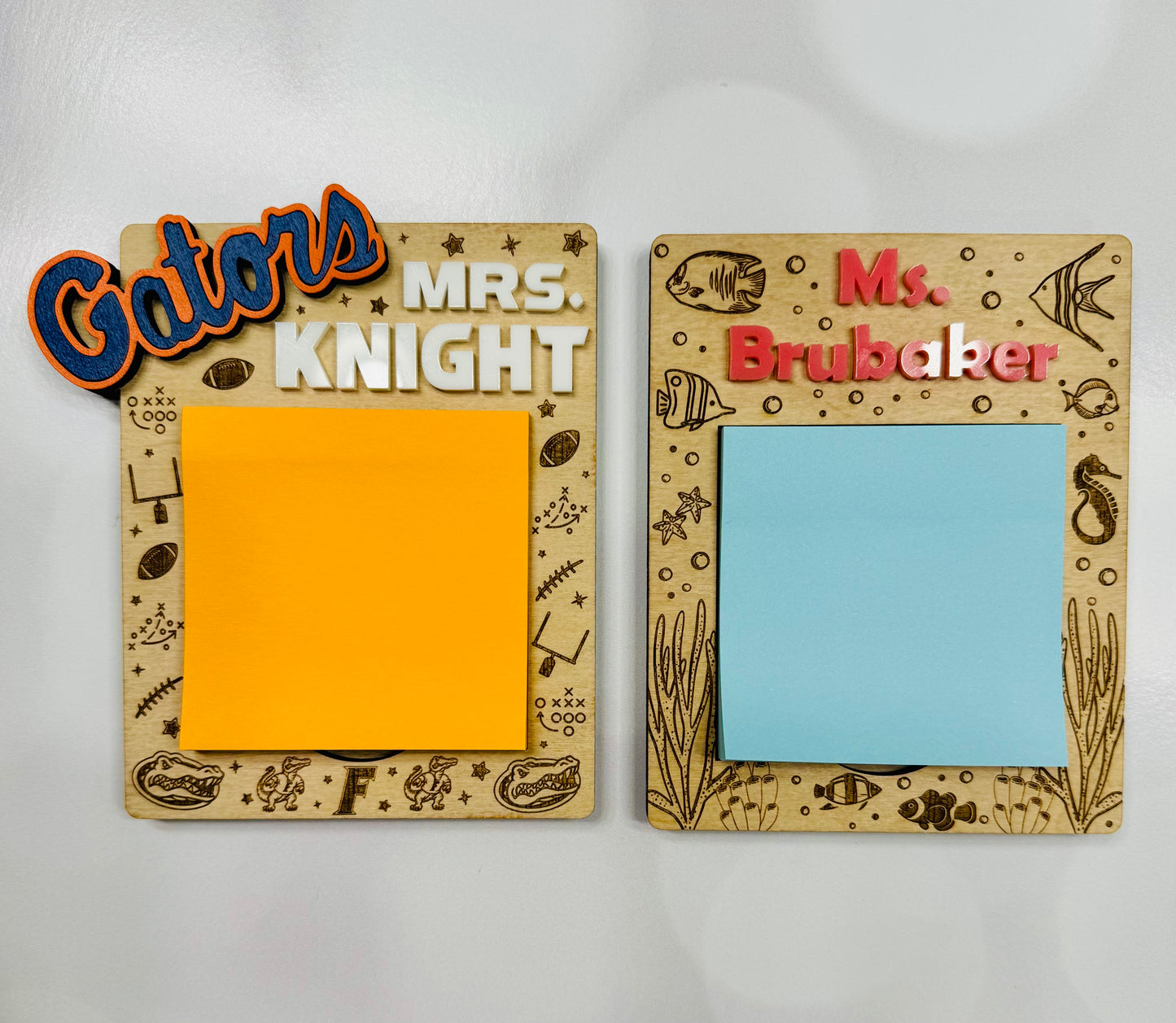 Personalized Sticky Notepad Holder