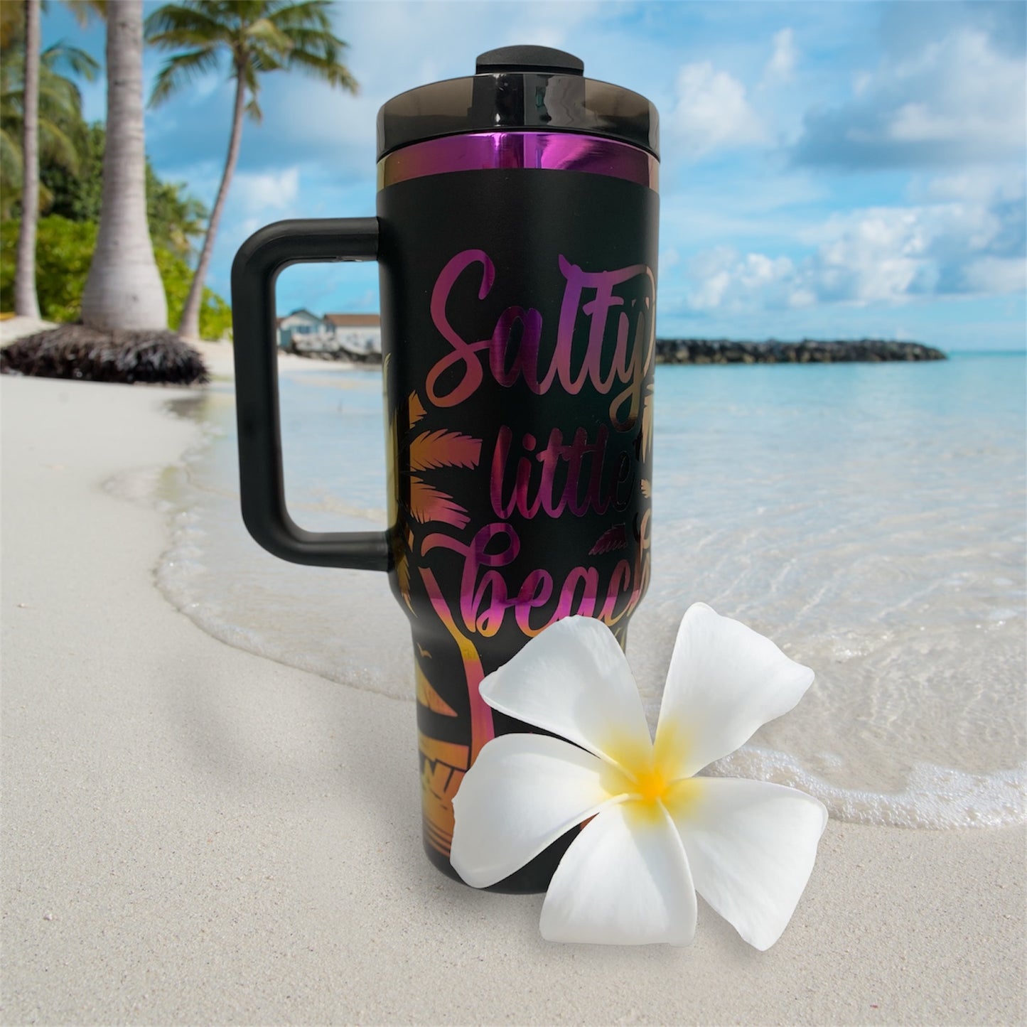 40oz Salty Little Beach Tumbler