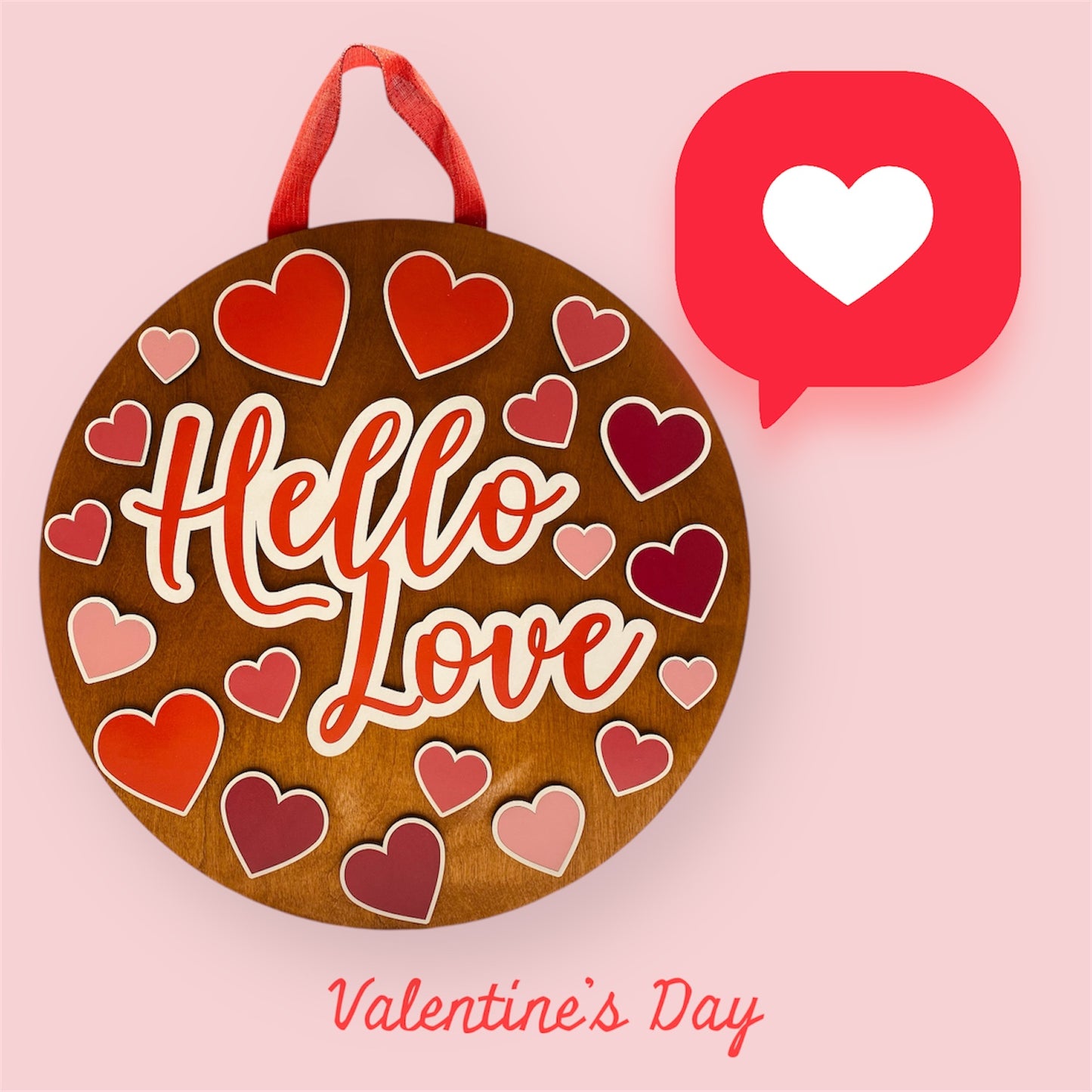 Hello Love Door Hanger