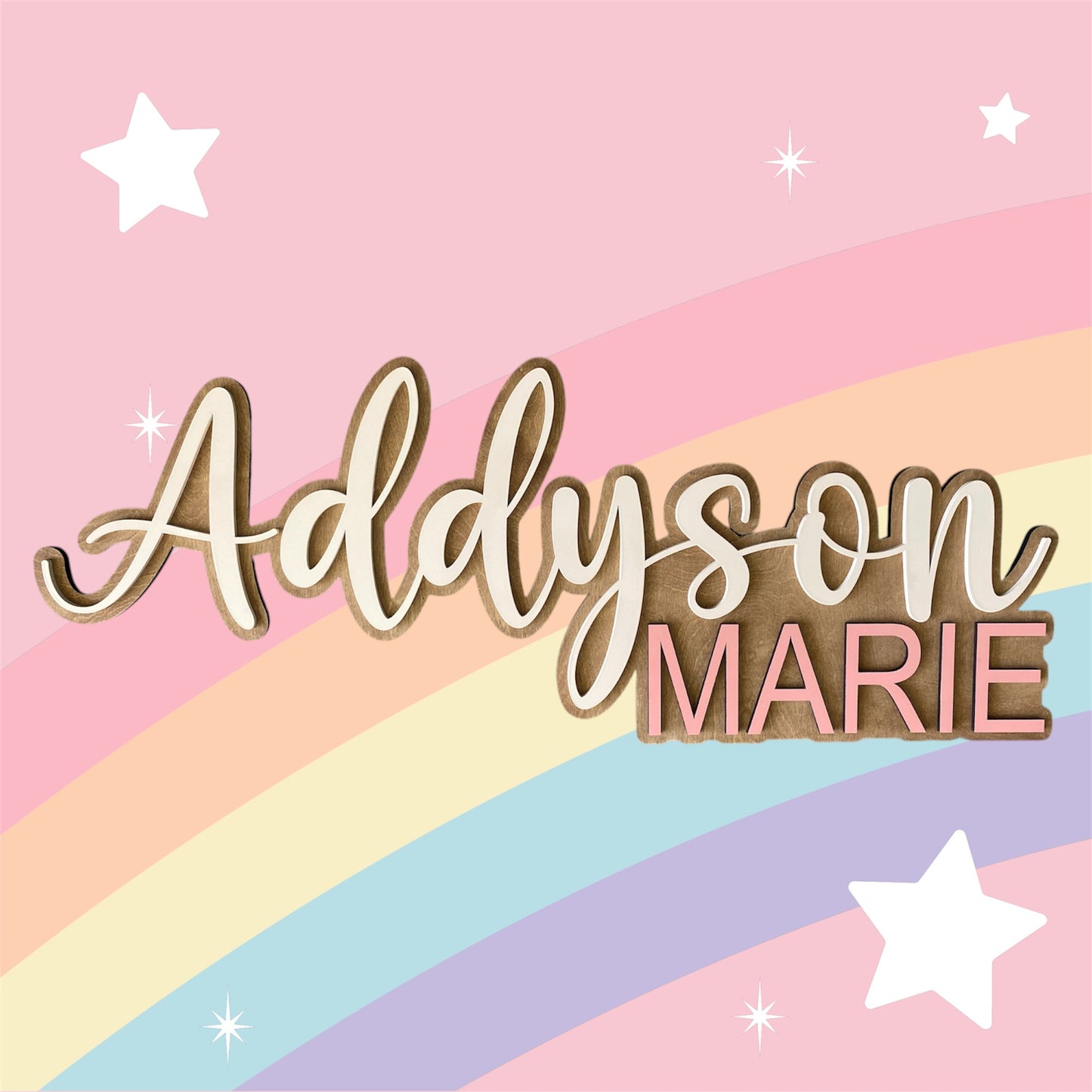 Personalized Name Wood Wall Sign