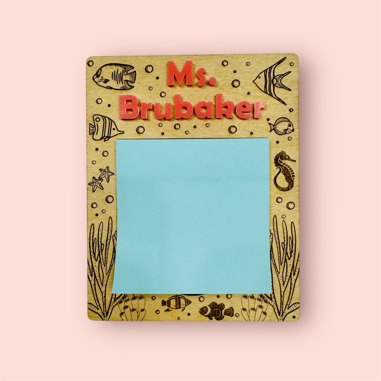 Personalized Sticky Notepad Holder