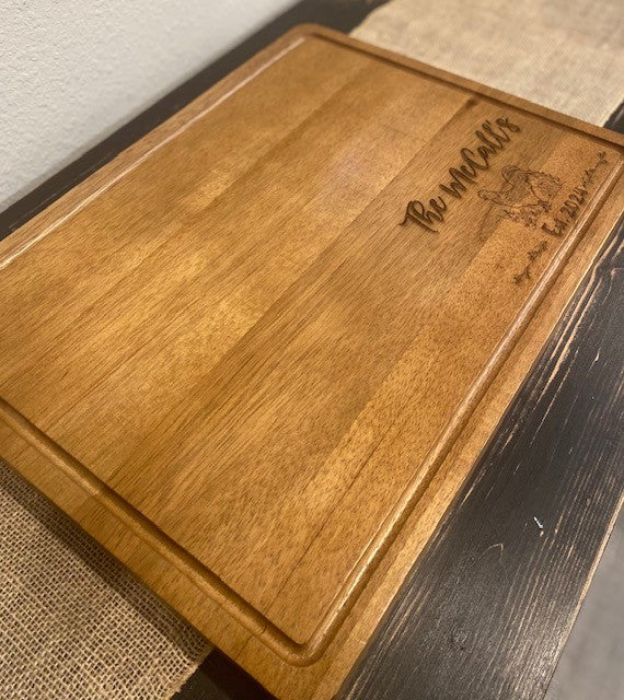 Farmhouse Acacia Charcuterie Board