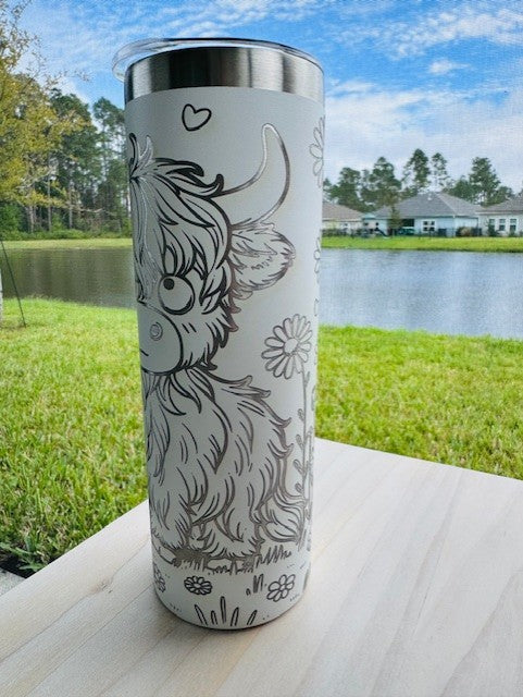 Highland Cow 20oz Tumbler