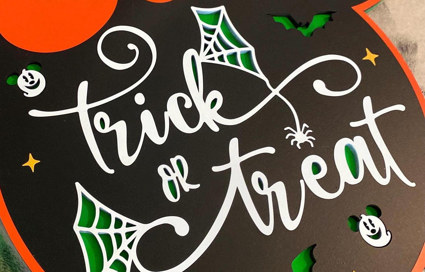 Trick or Treat Minnie Mouse Door Hanger