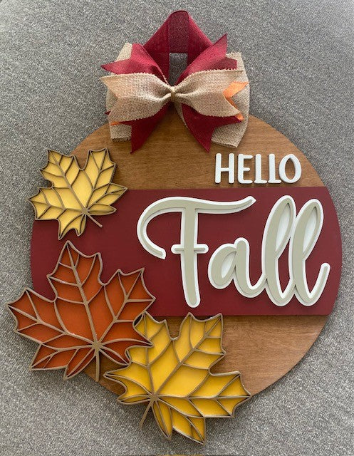 Welcome Fall Door Hanger