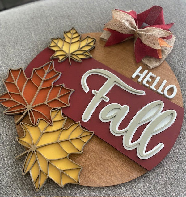 Welcome Fall Door Hanger