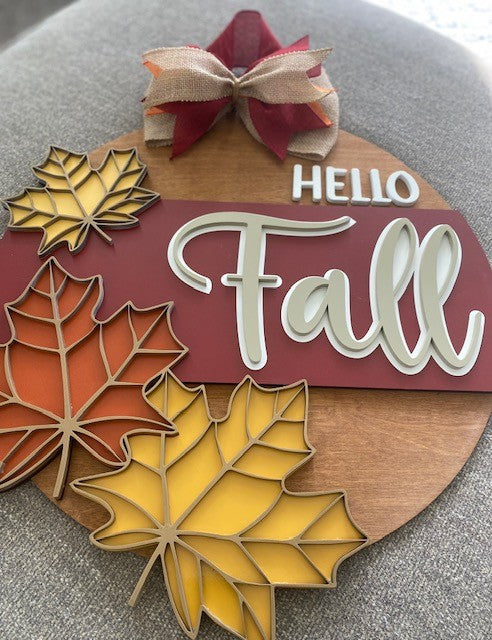 Welcome Fall Door Hanger