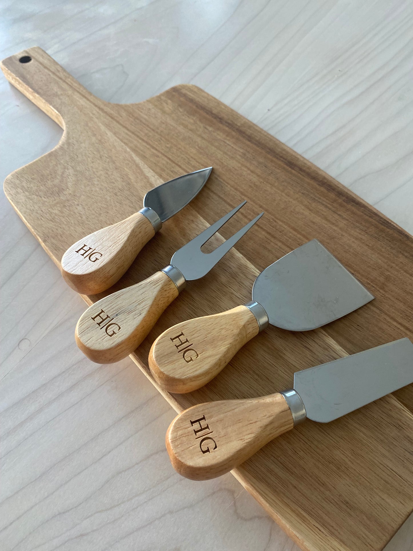 Personalized Cheese Knives for Charcuterie