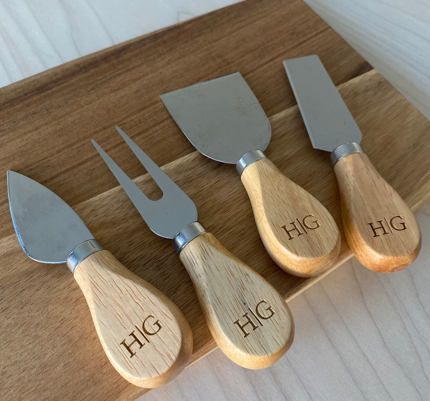Personalized Cheese Knives for Charcuterie