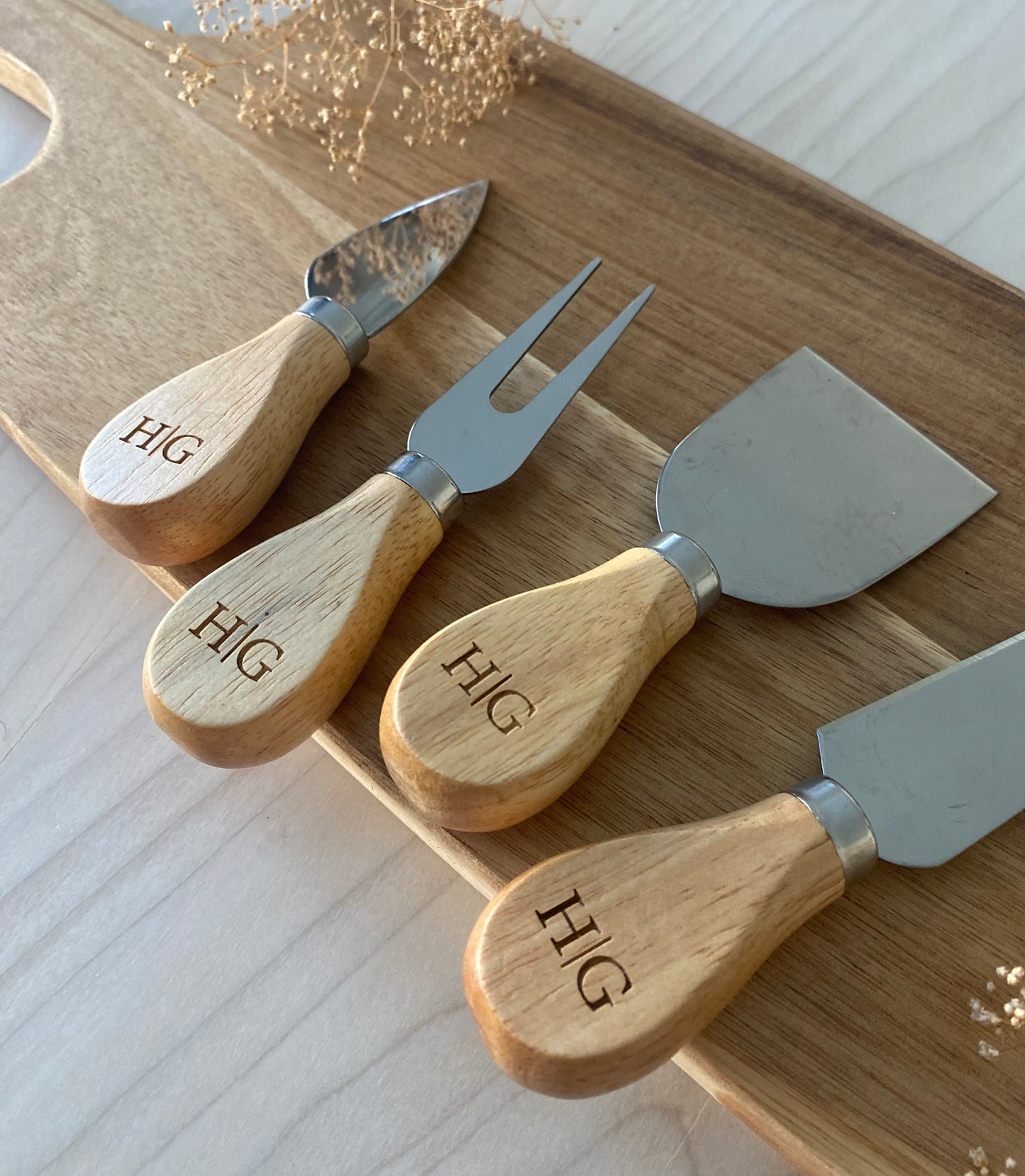 Personalized Cheese Knives for Charcuterie