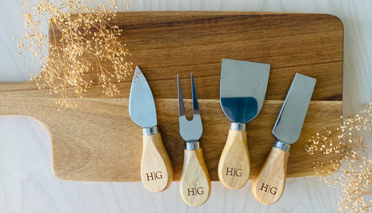 Personalized Cheese Knives for Charcuterie