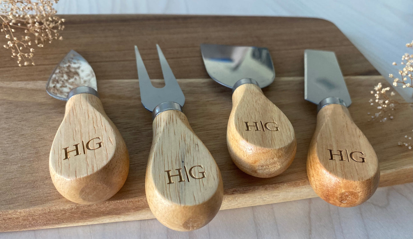 Personalized Cheese Knives for Charcuterie