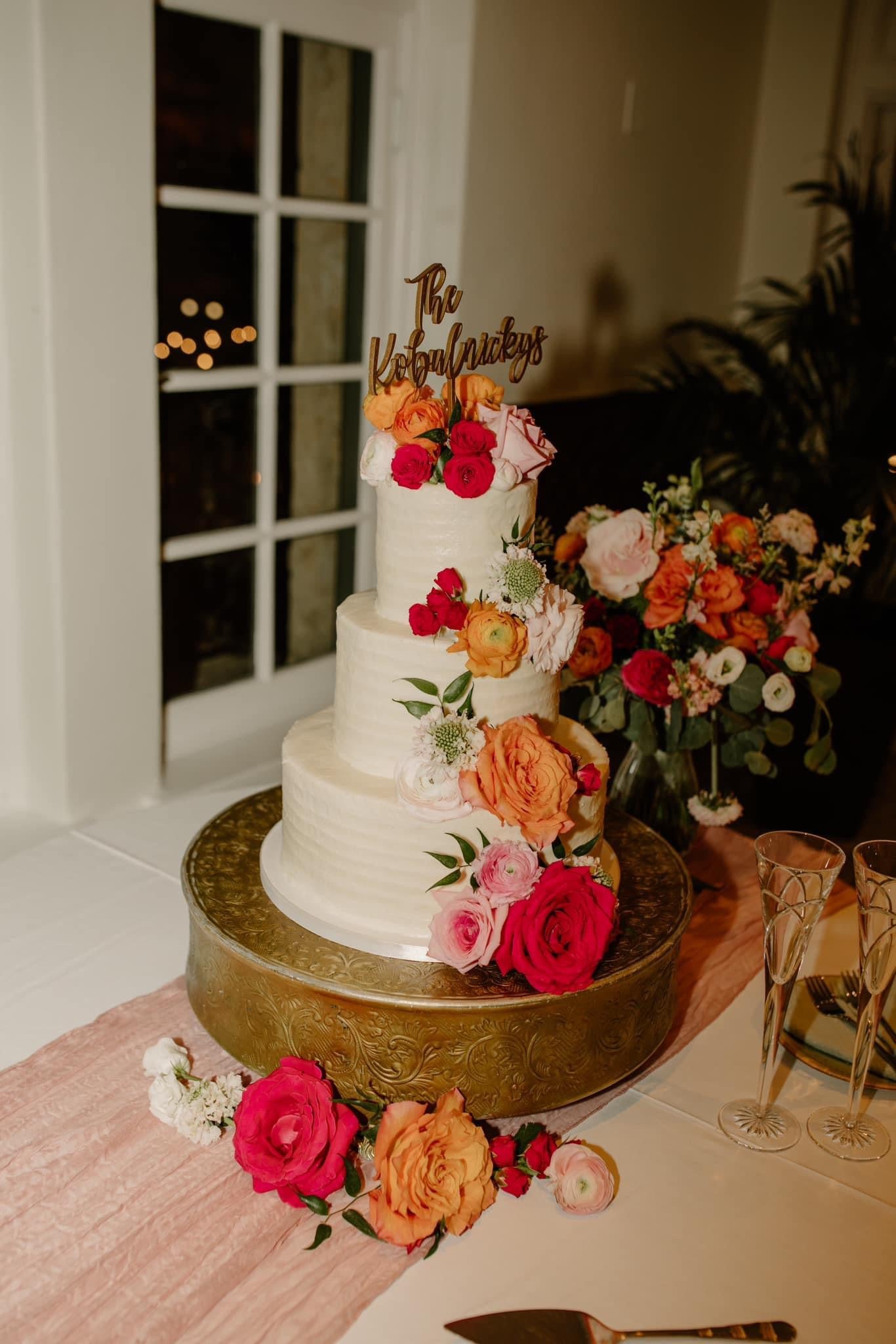 Laser Engraved Wood Cake Topper