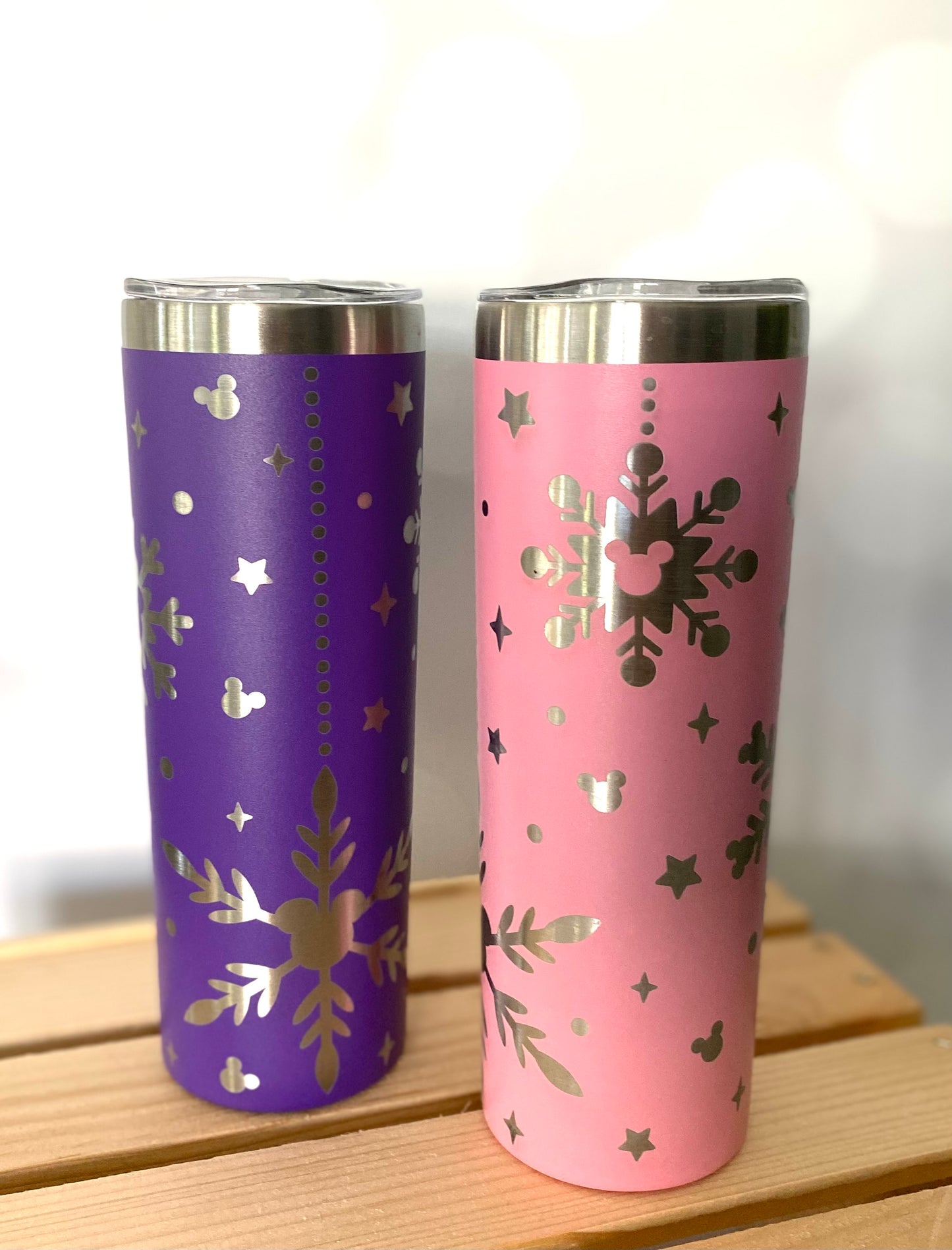 Skinny 20oz Snowflake Tumbler