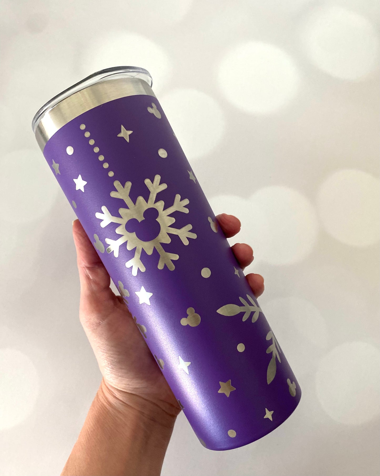 Skinny 20oz Snowflake Tumbler