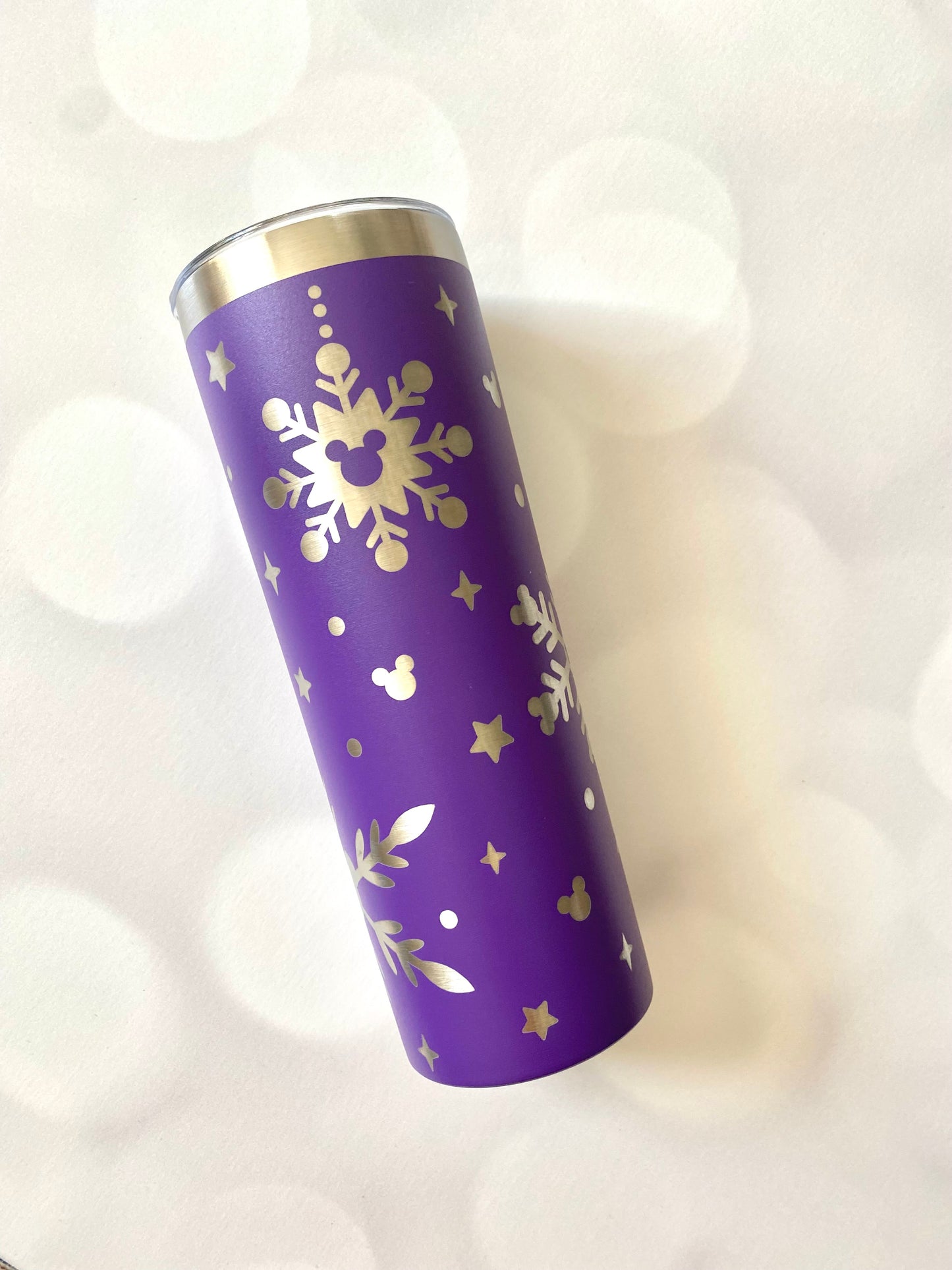 Skinny 20oz Snowflake Tumbler