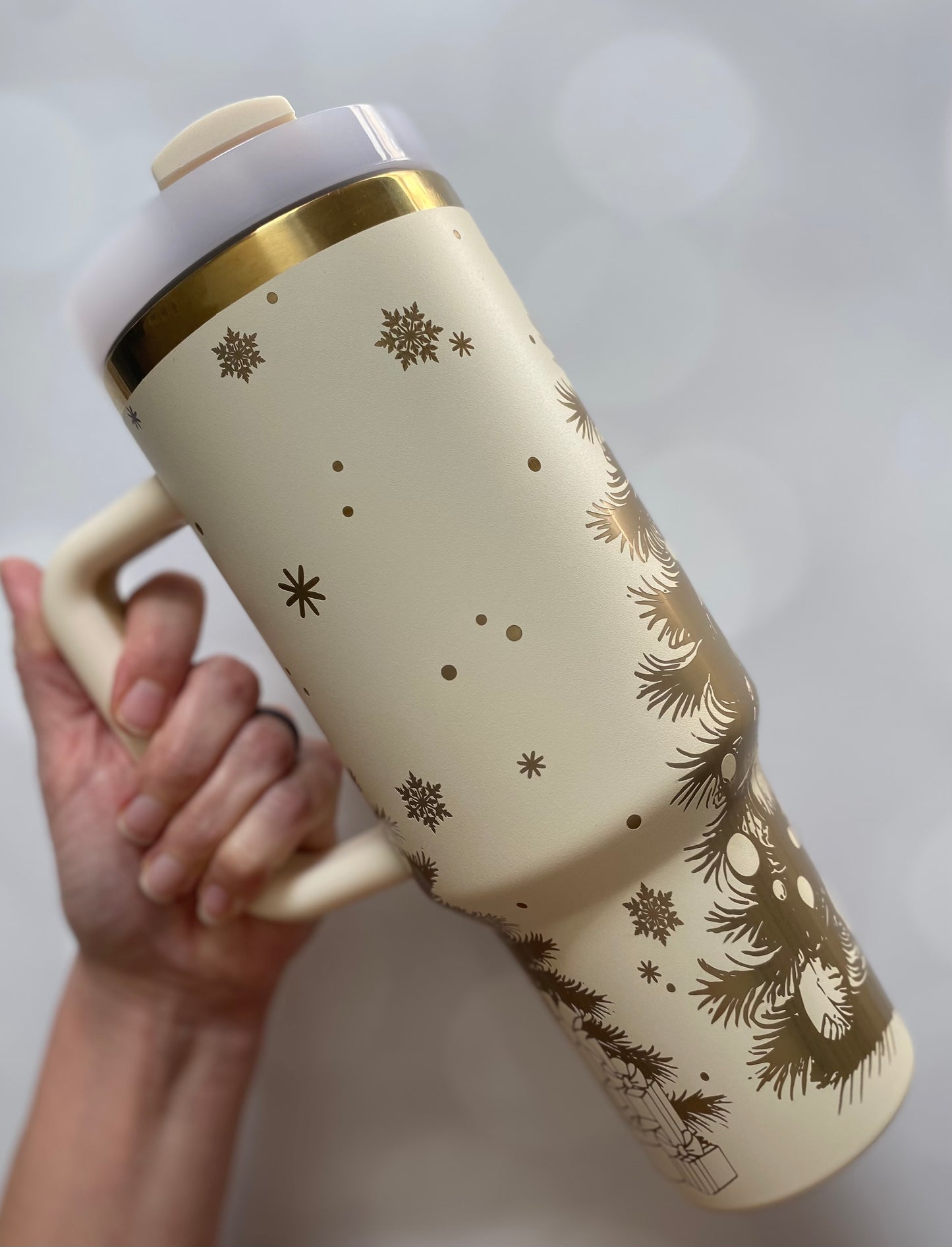 40oz Christmas Cow Tumbler