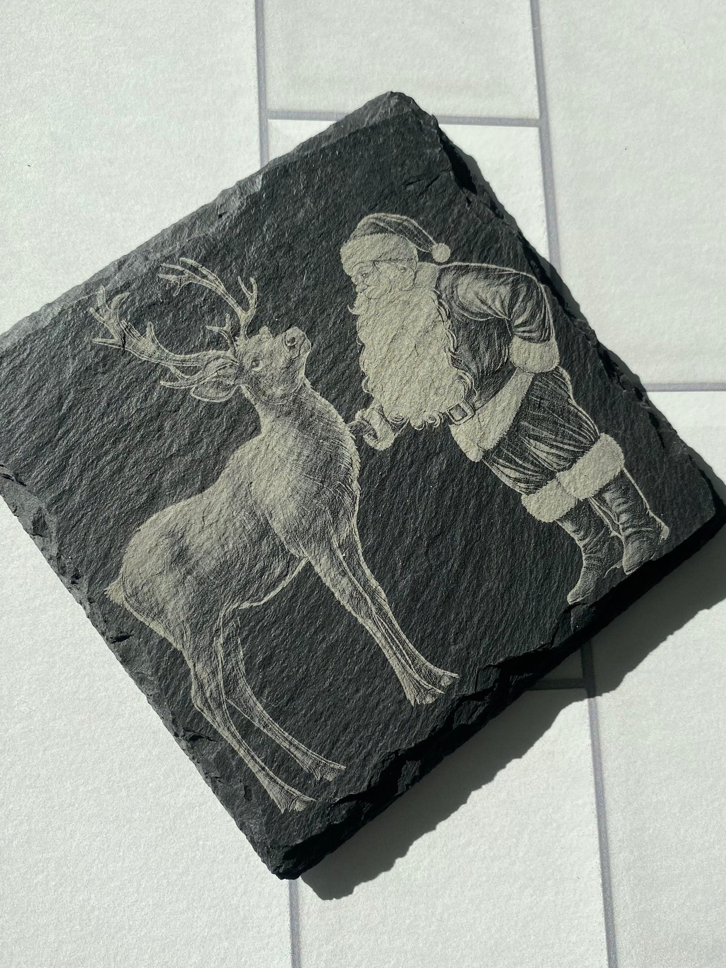 Slate Christmas Coasters