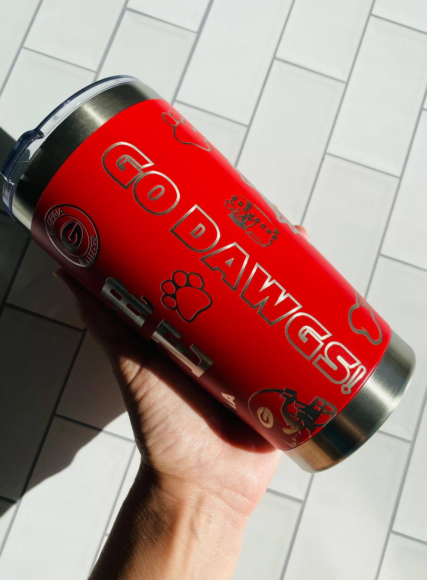 20oz Georgia Bulldog Tumbler