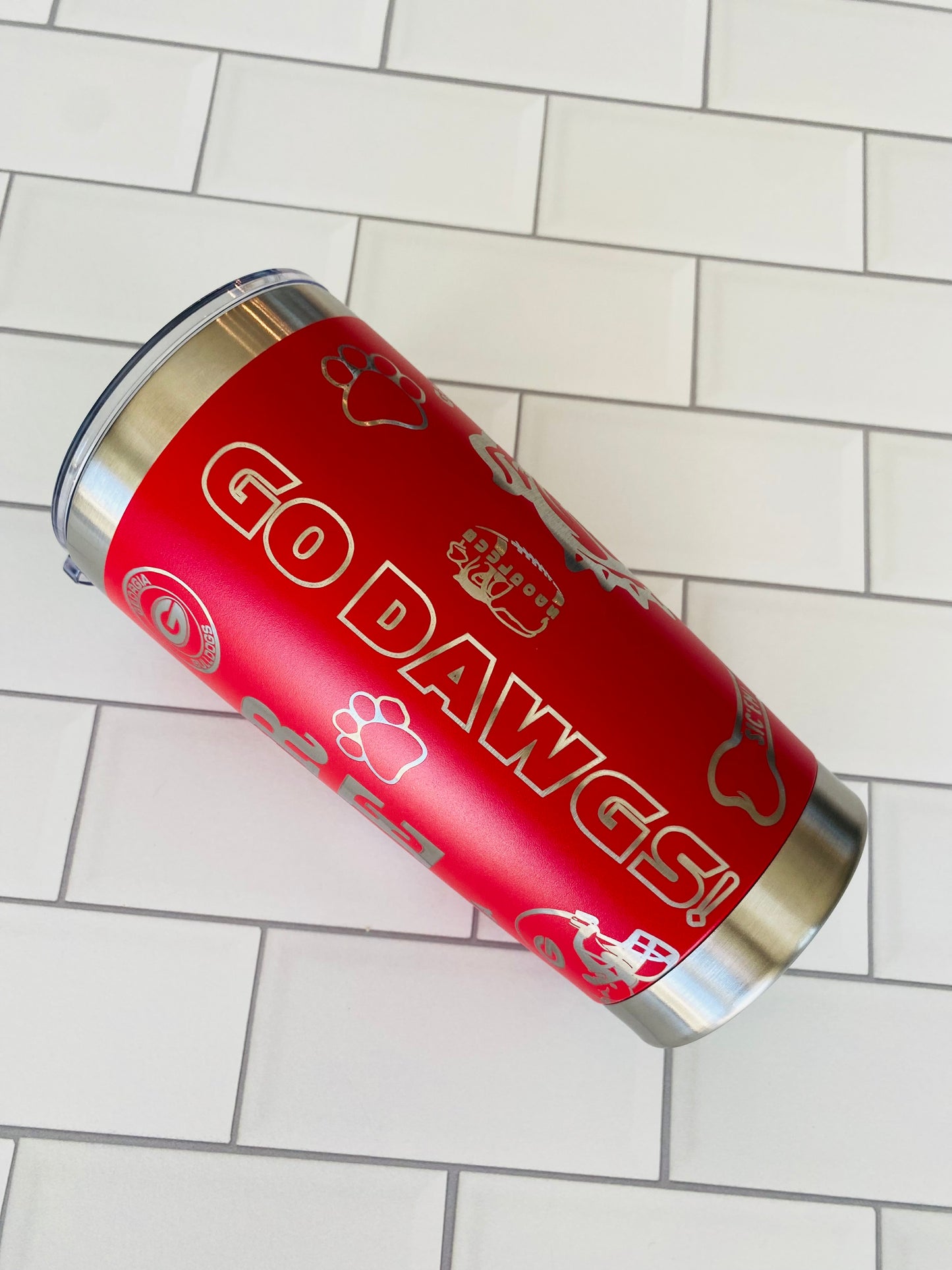20oz Georgia Bulldog Tumbler