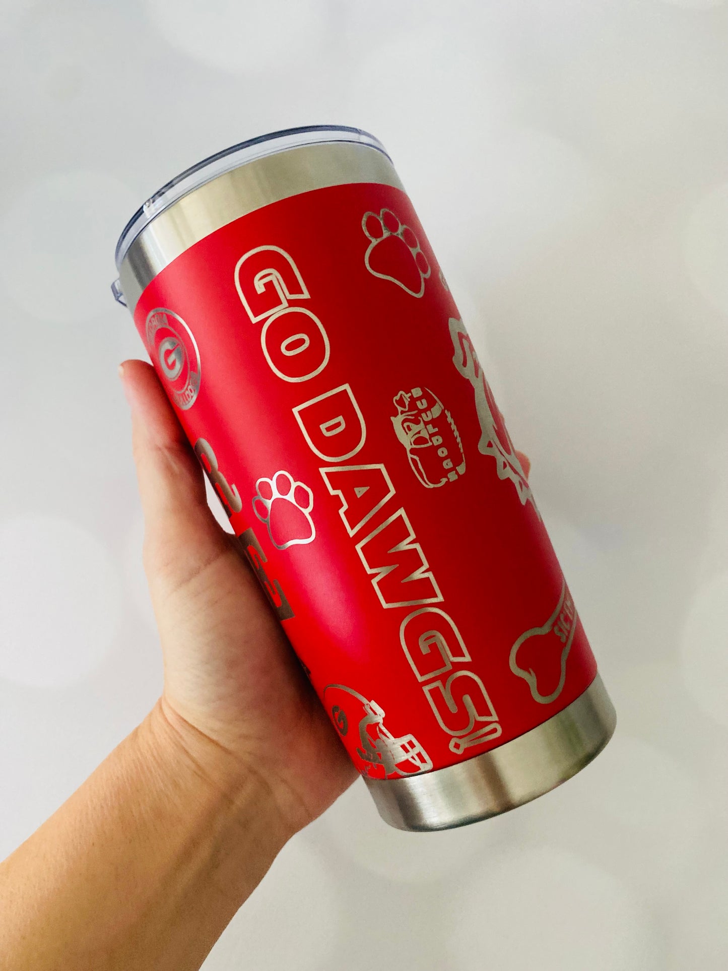 20oz Georgia Bulldog Tumbler