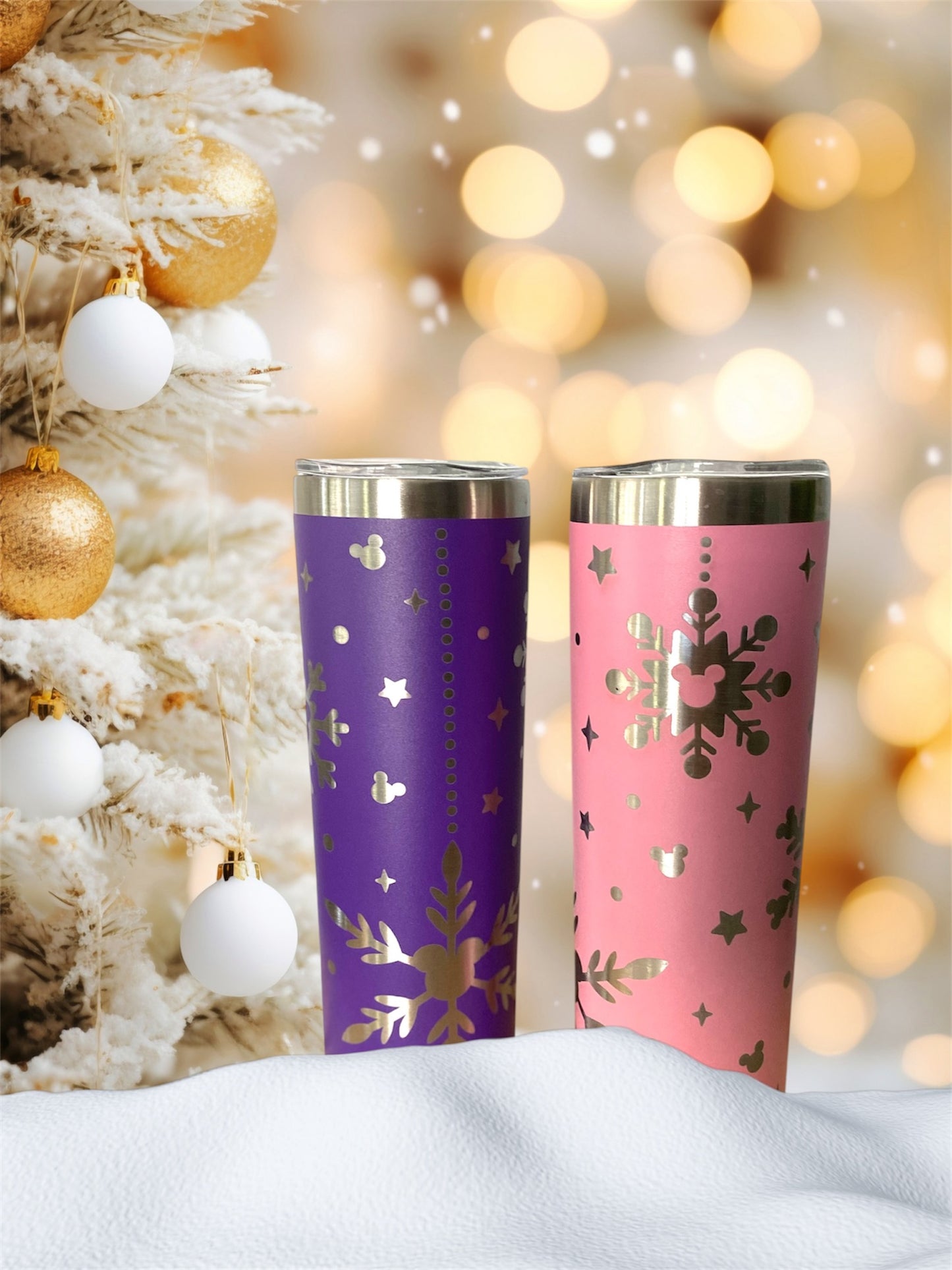 Skinny 20oz Snowflake Tumbler