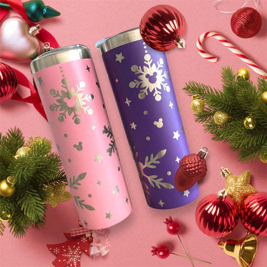 Skinny 20oz Snowflake Tumbler