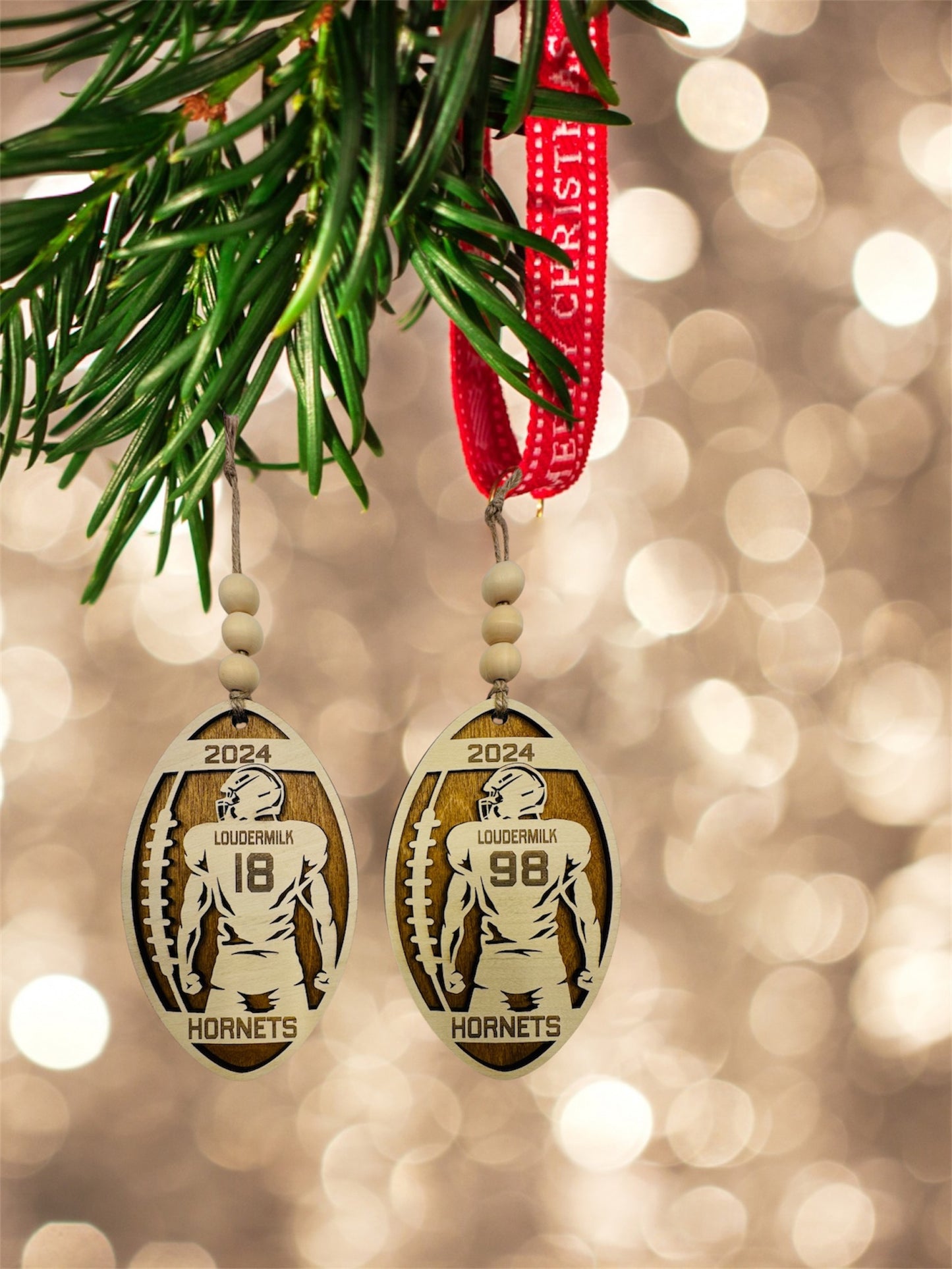 Personalized Football Ornament